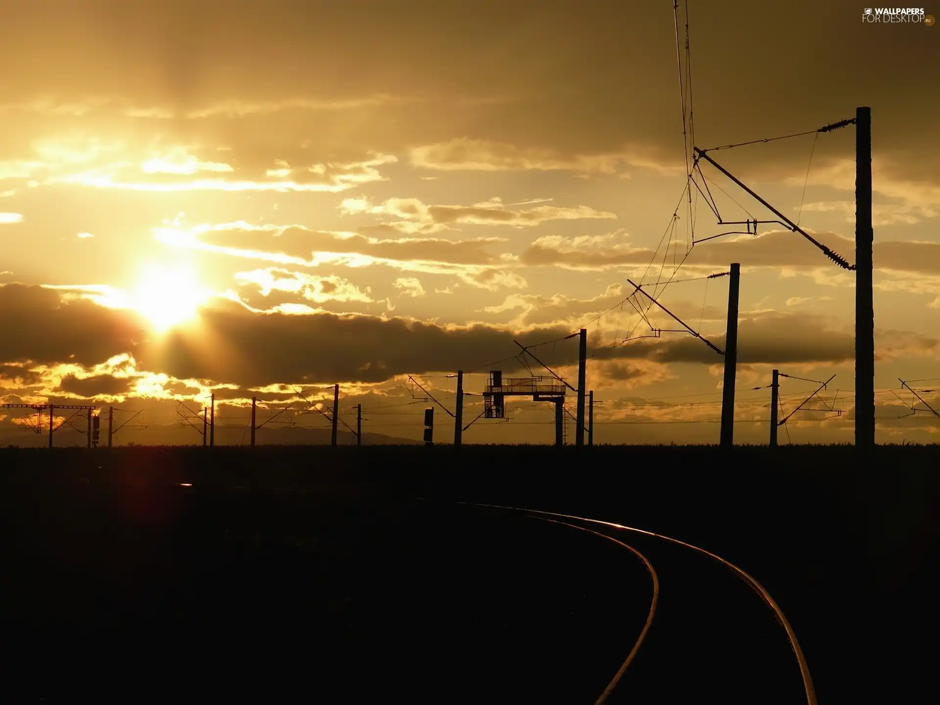 west, ##, railway, sun