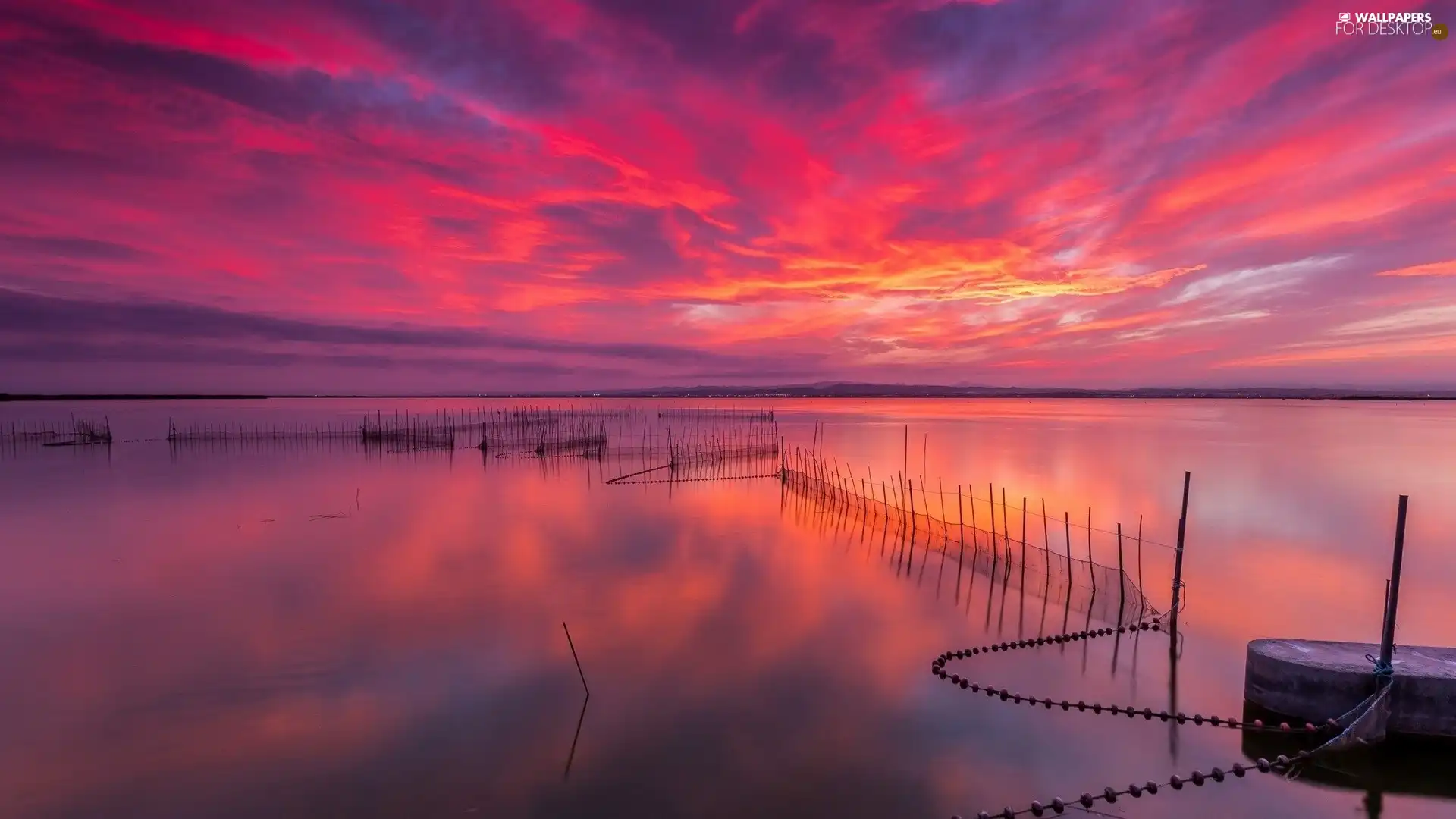 Great Sunsets, sea, Red