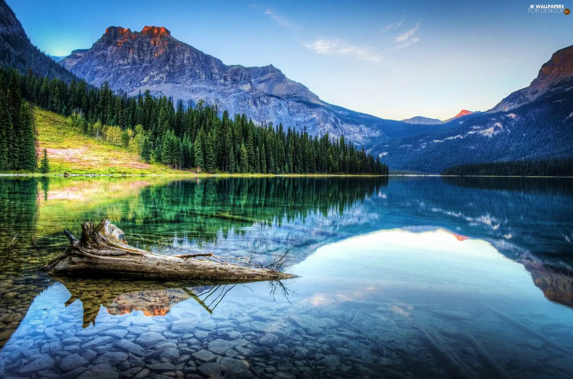 reflection, lake, Mountains - For desktop wallpapers: 2048x1356