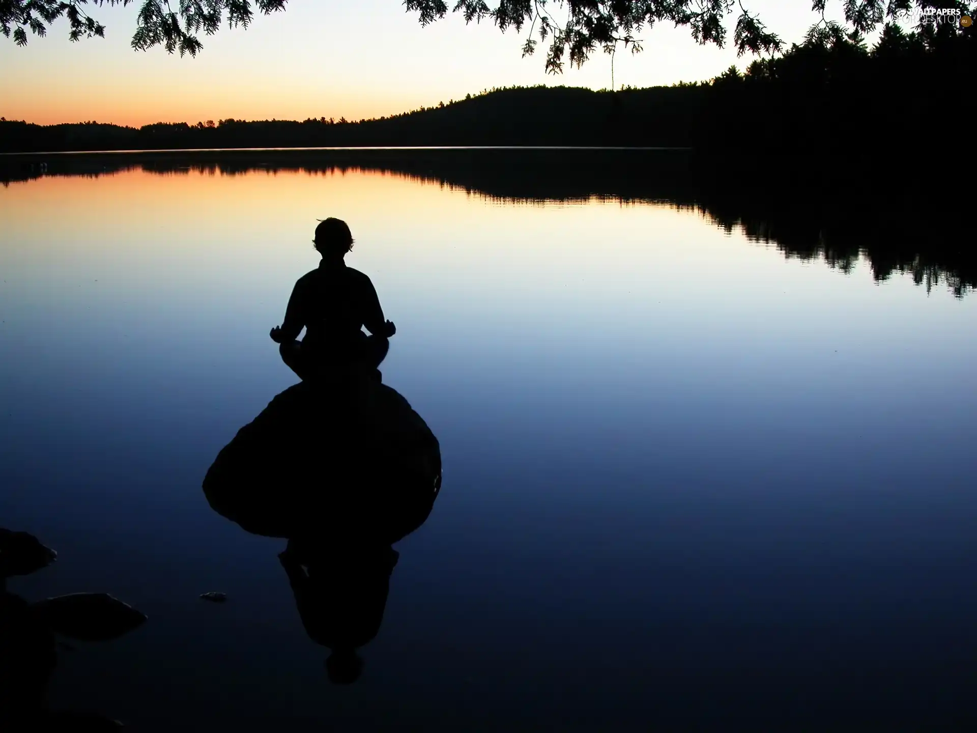 Great Sunsets, Human, reflection, lake