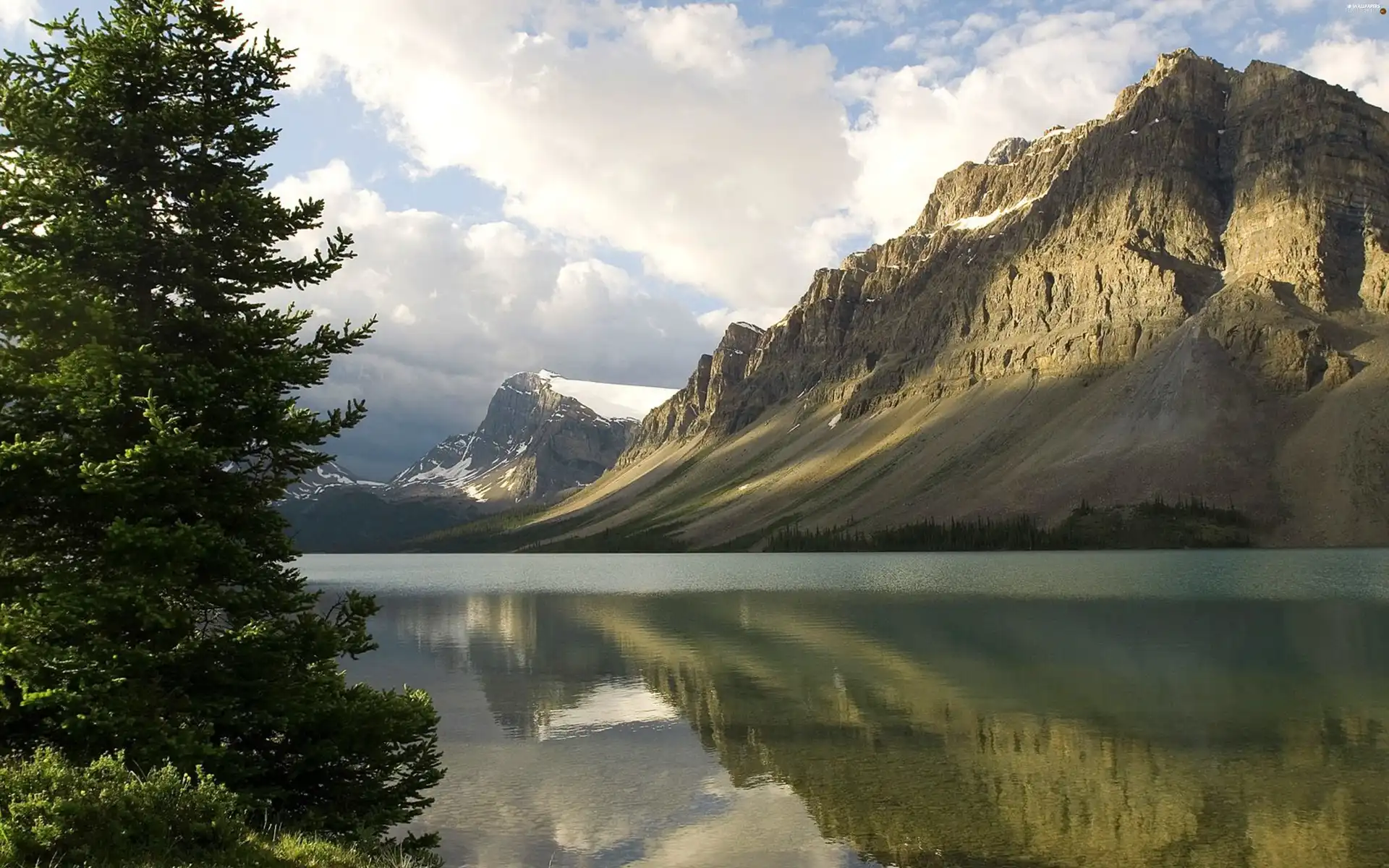 Mountains, River