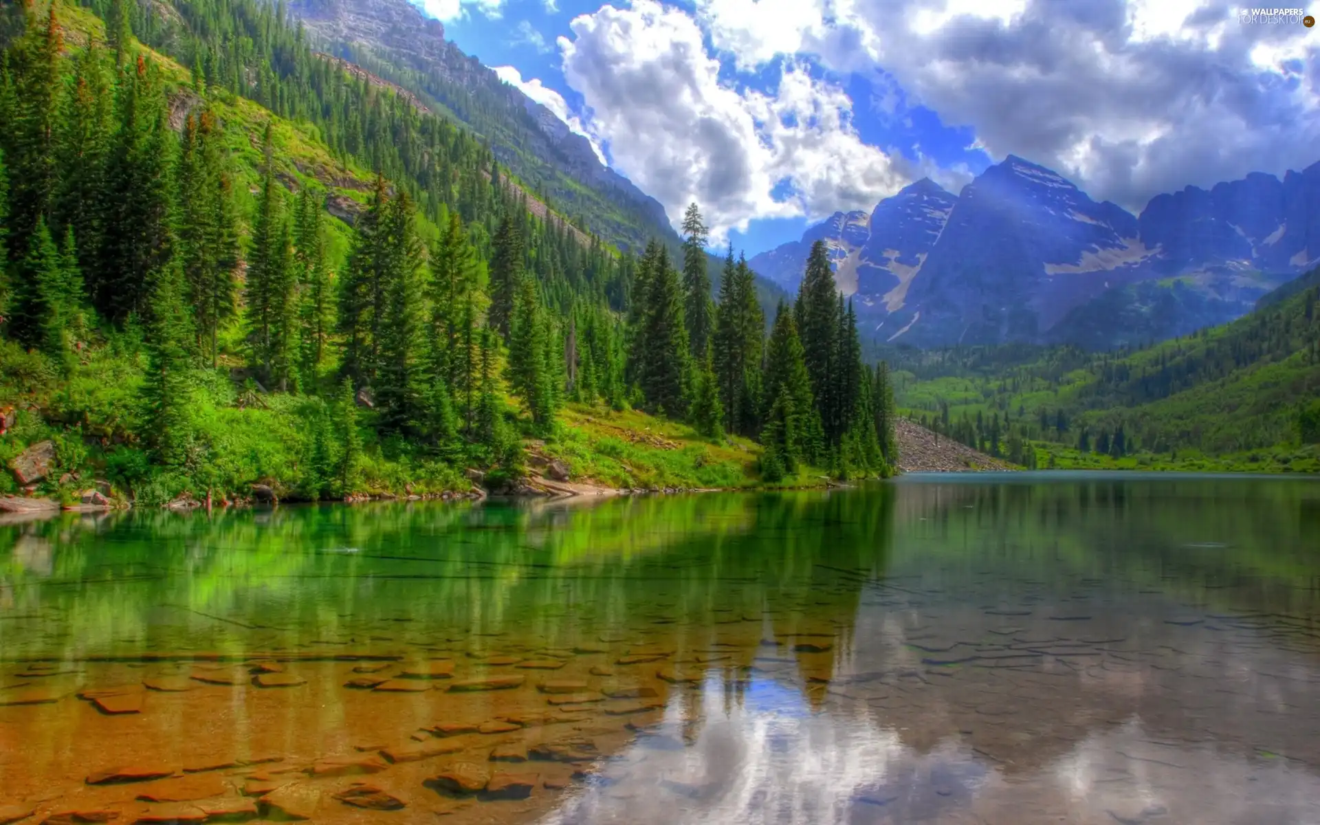 River, Views, Mountains