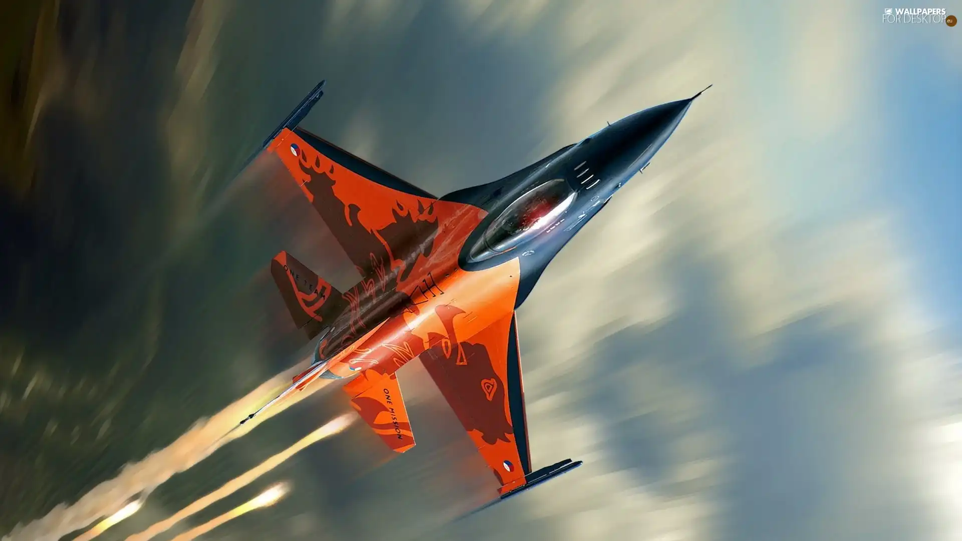 rockets, Orange, Jet