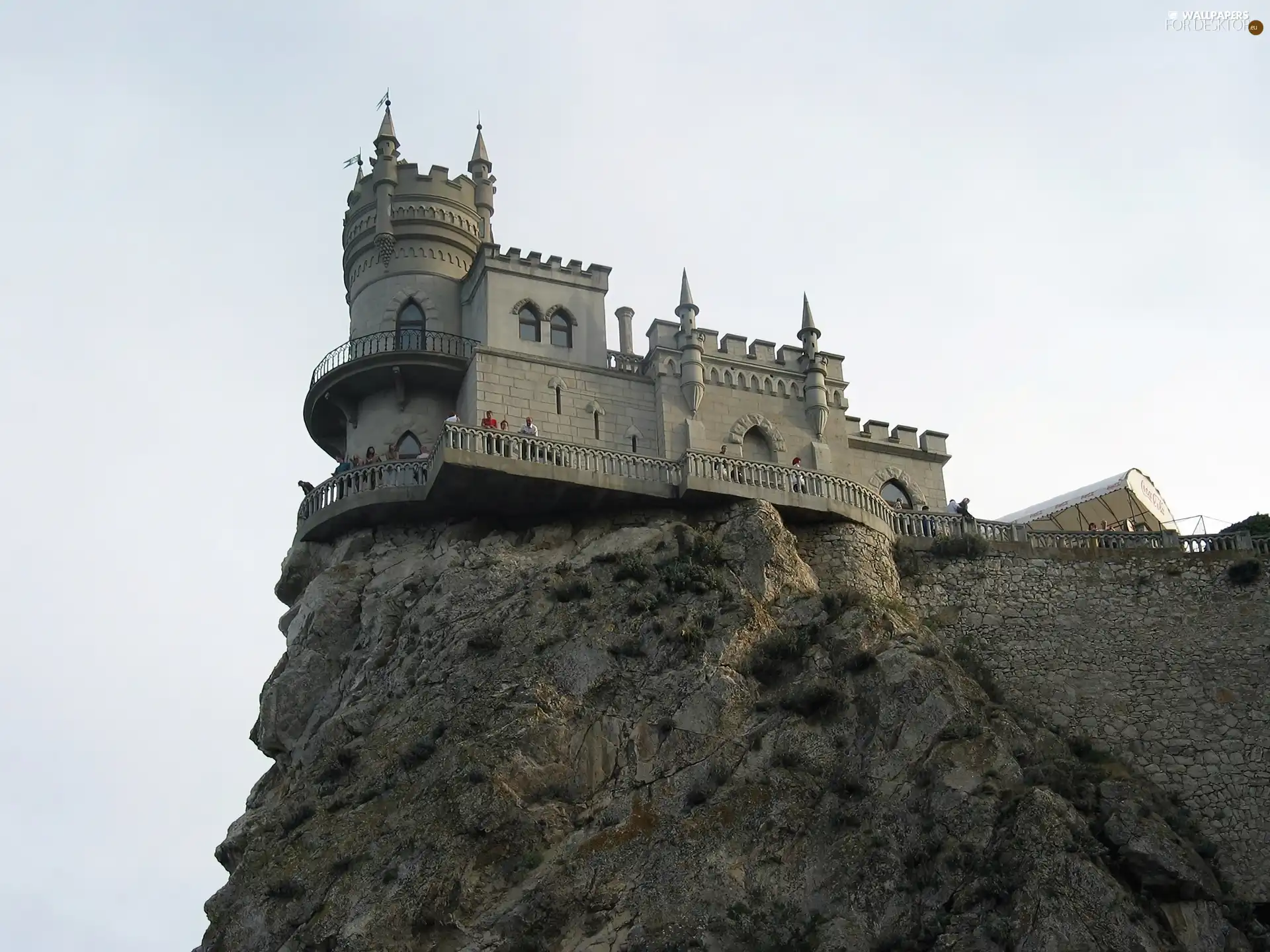 Castle, rocks