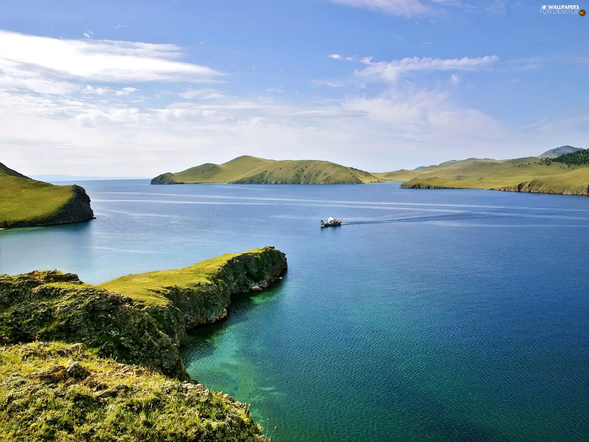 Russia, Baikal, rocks, lake