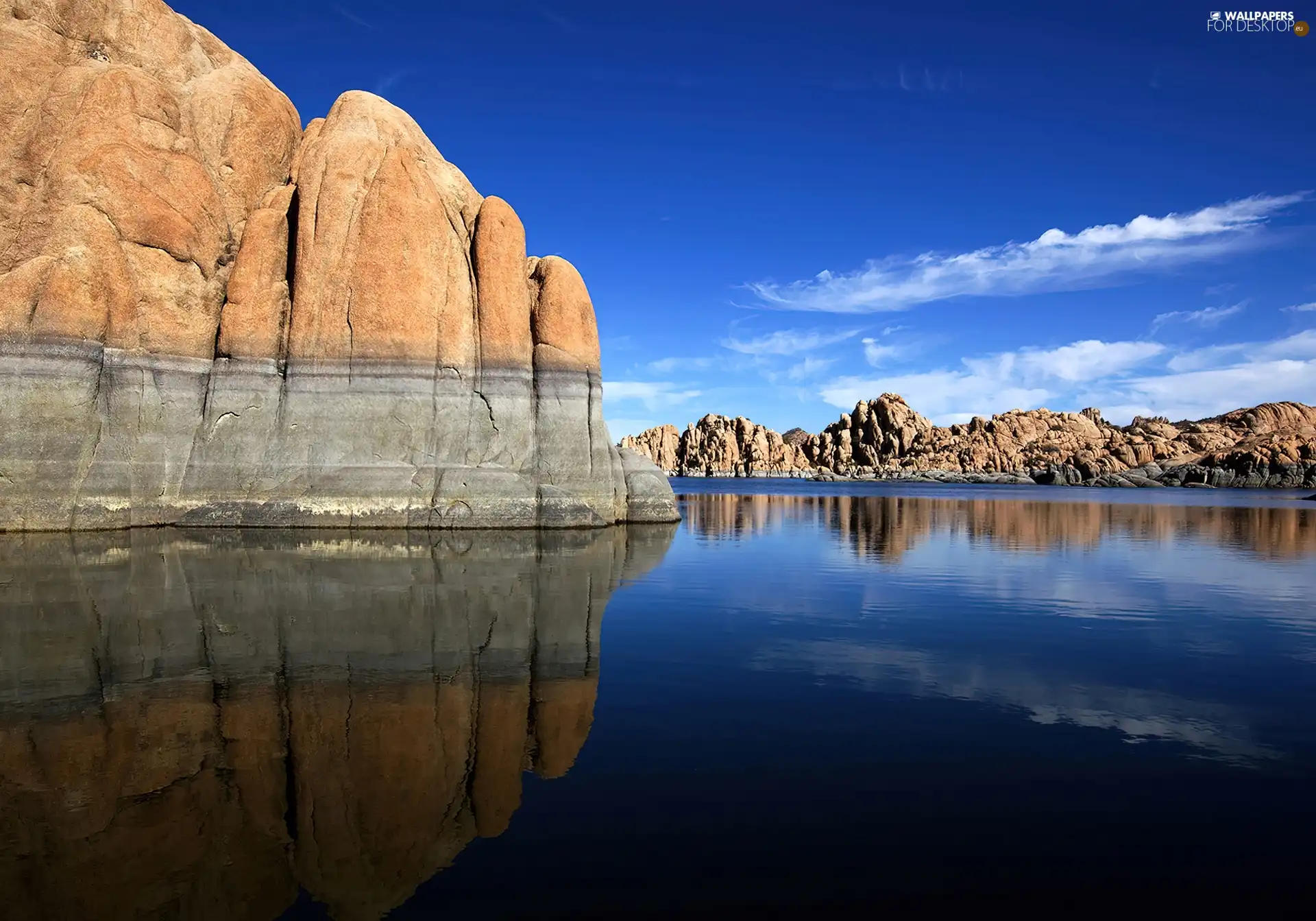 sea, rocks