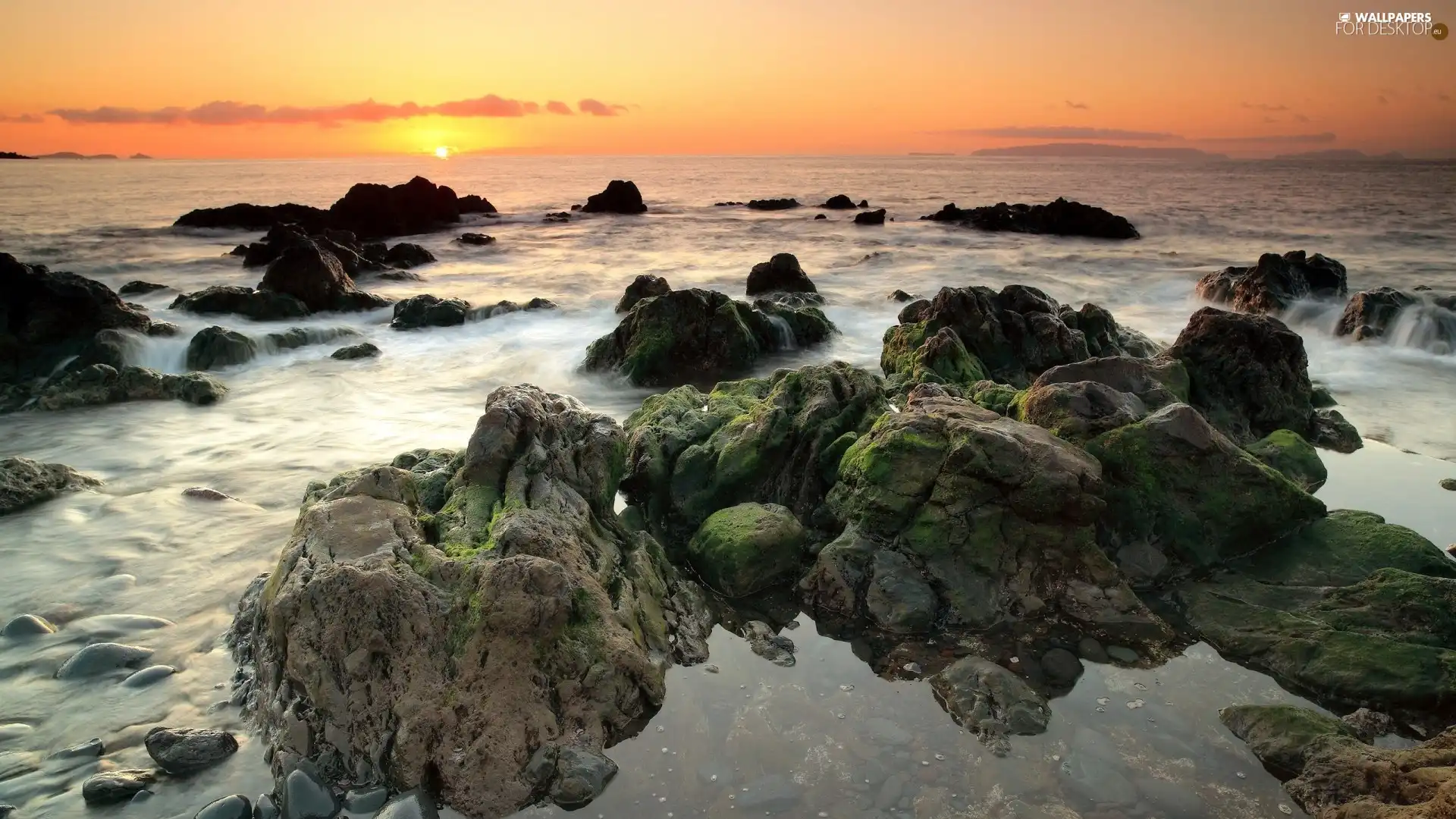 Great Sunsets, sea, rocks