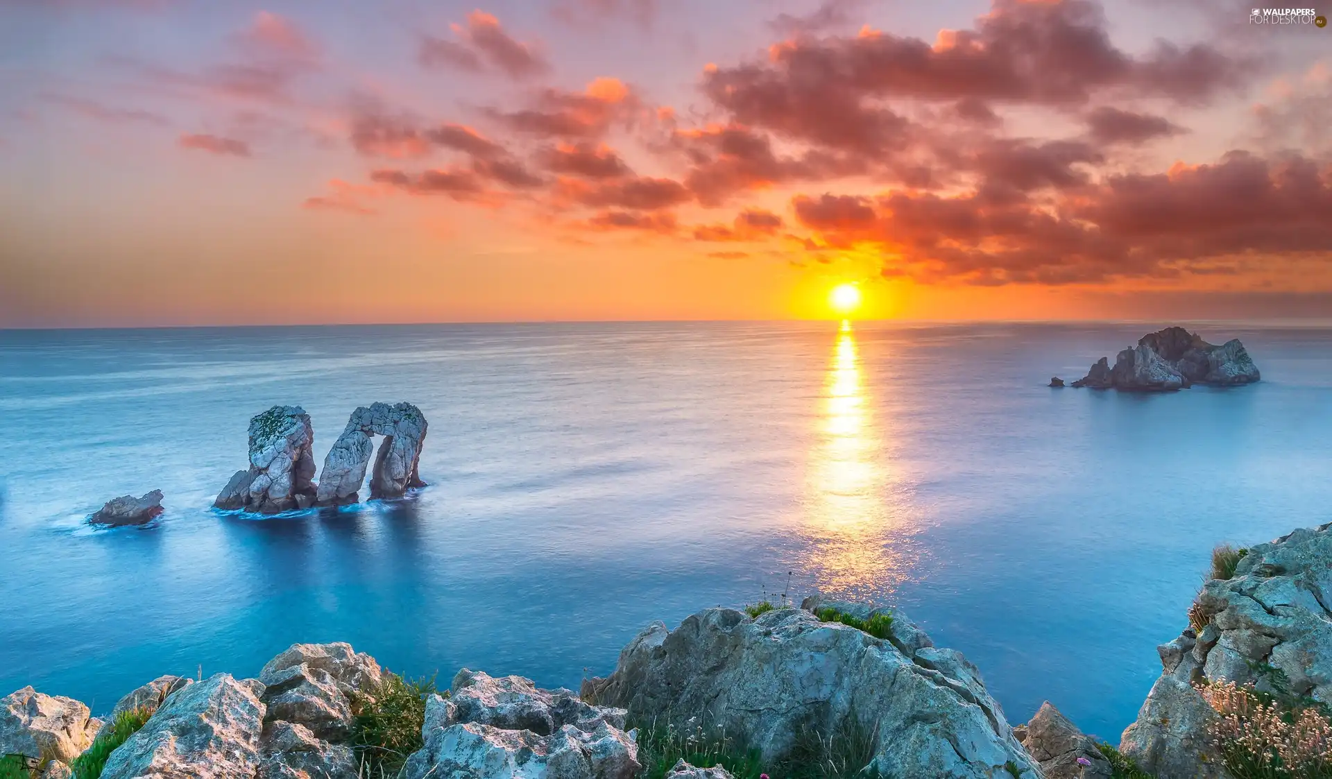 Great Sunsets, sea, rocks