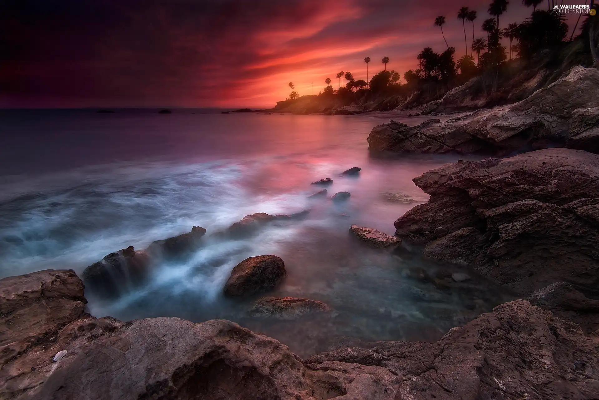 Great Sunsets, sea, rocks