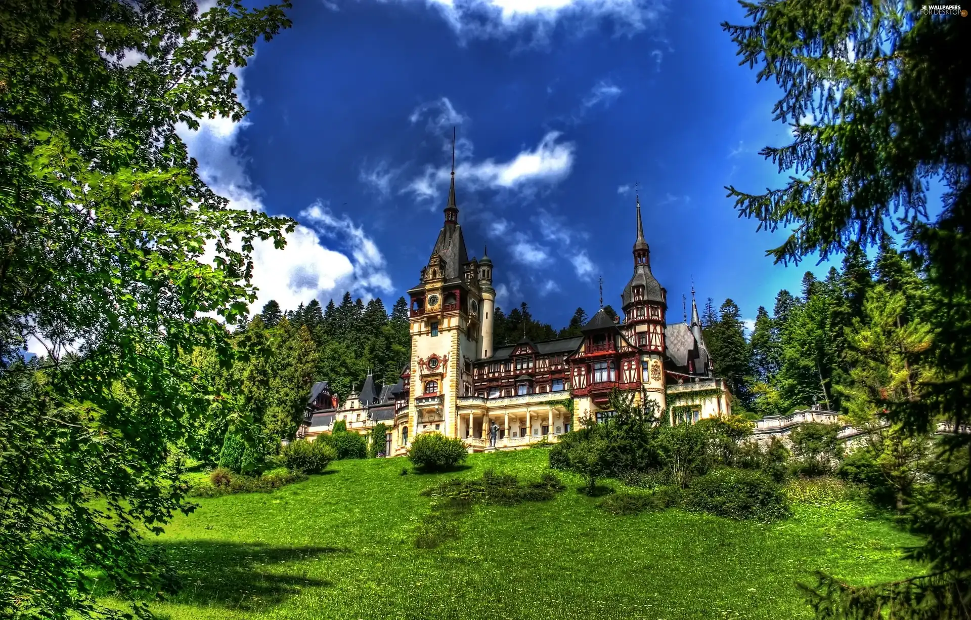 Romania, Castle, Garden