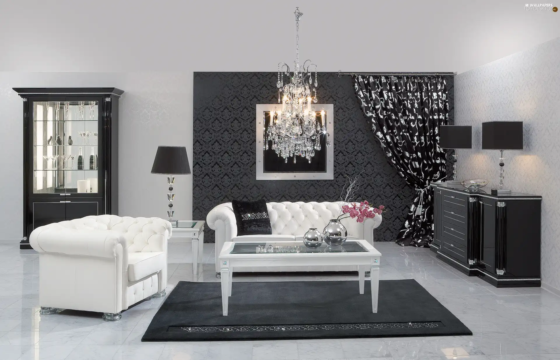 Tonality, Room, black and white
