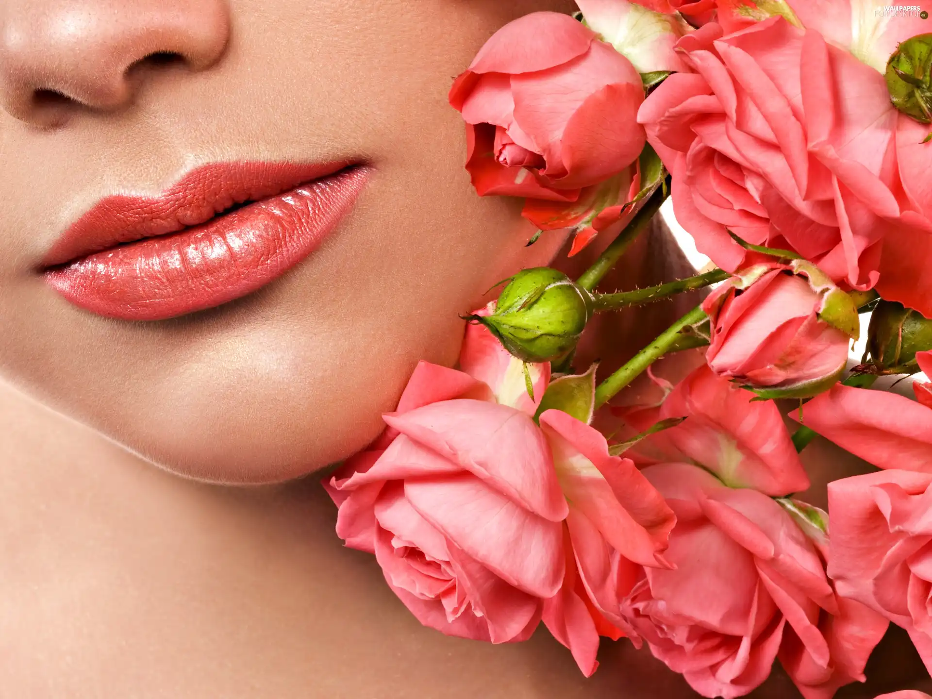 rouge, Women, bouquet