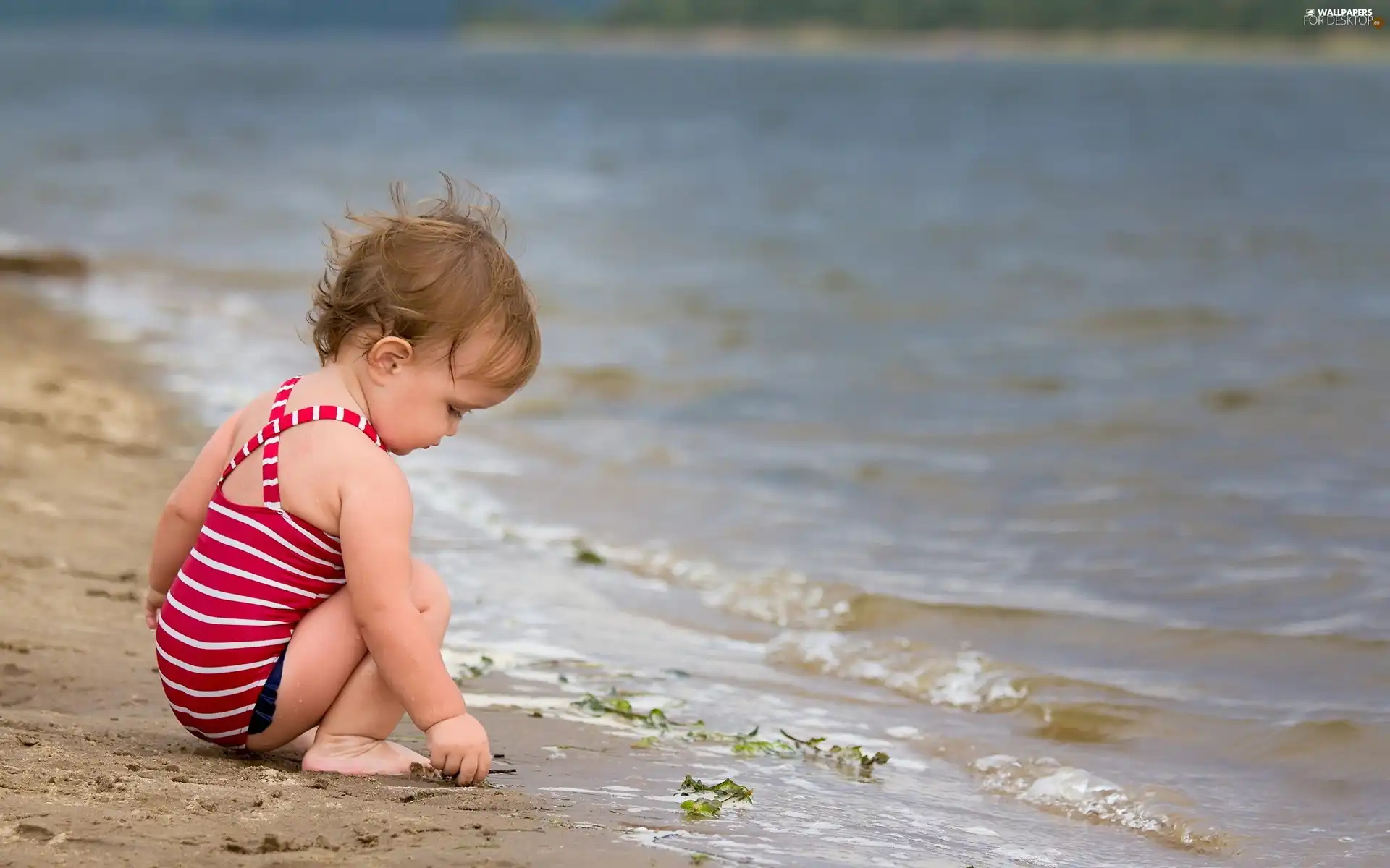 Kid, water, Sand, Beaches