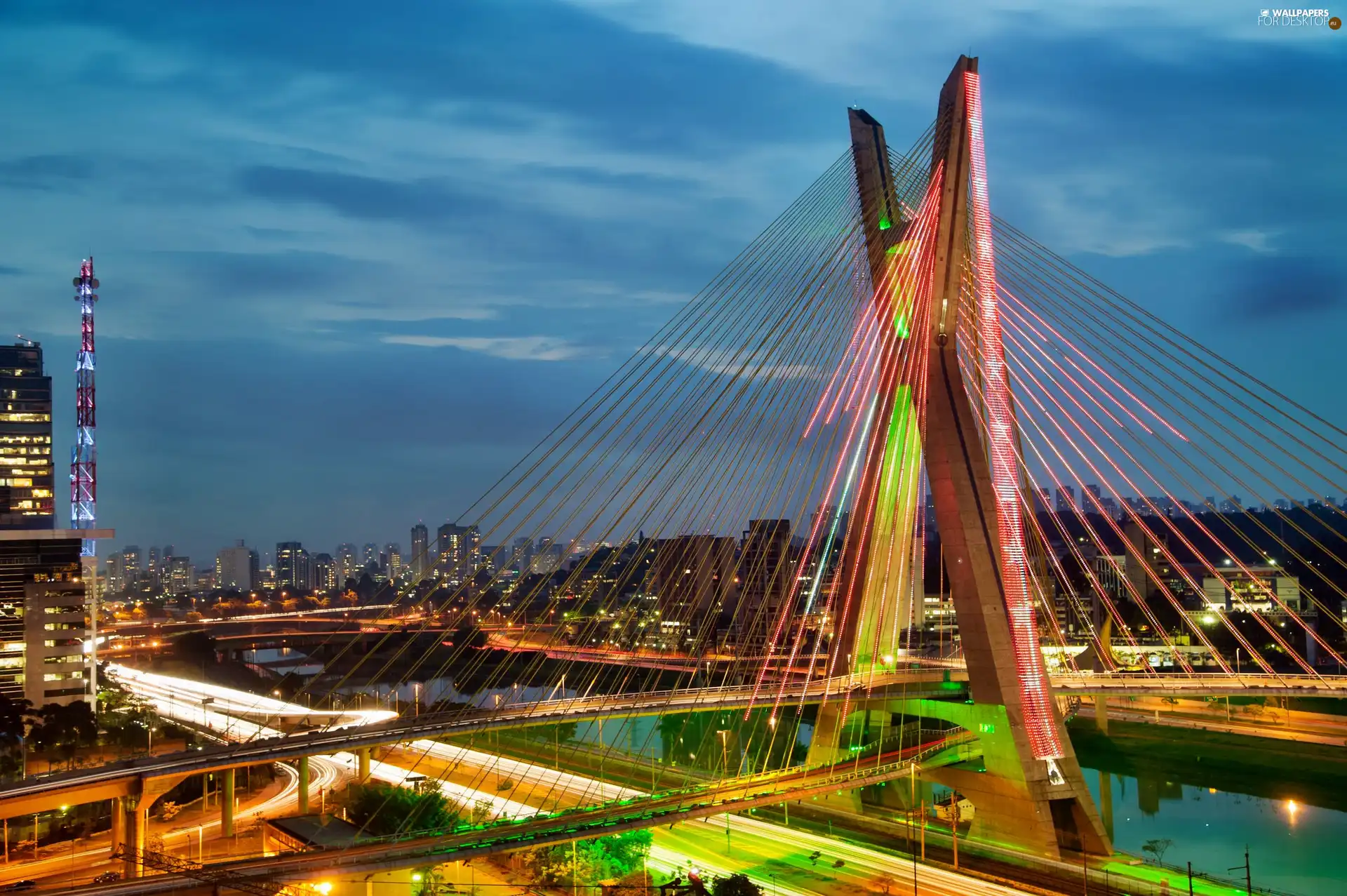 Brazil, bridge, Sao Paulo