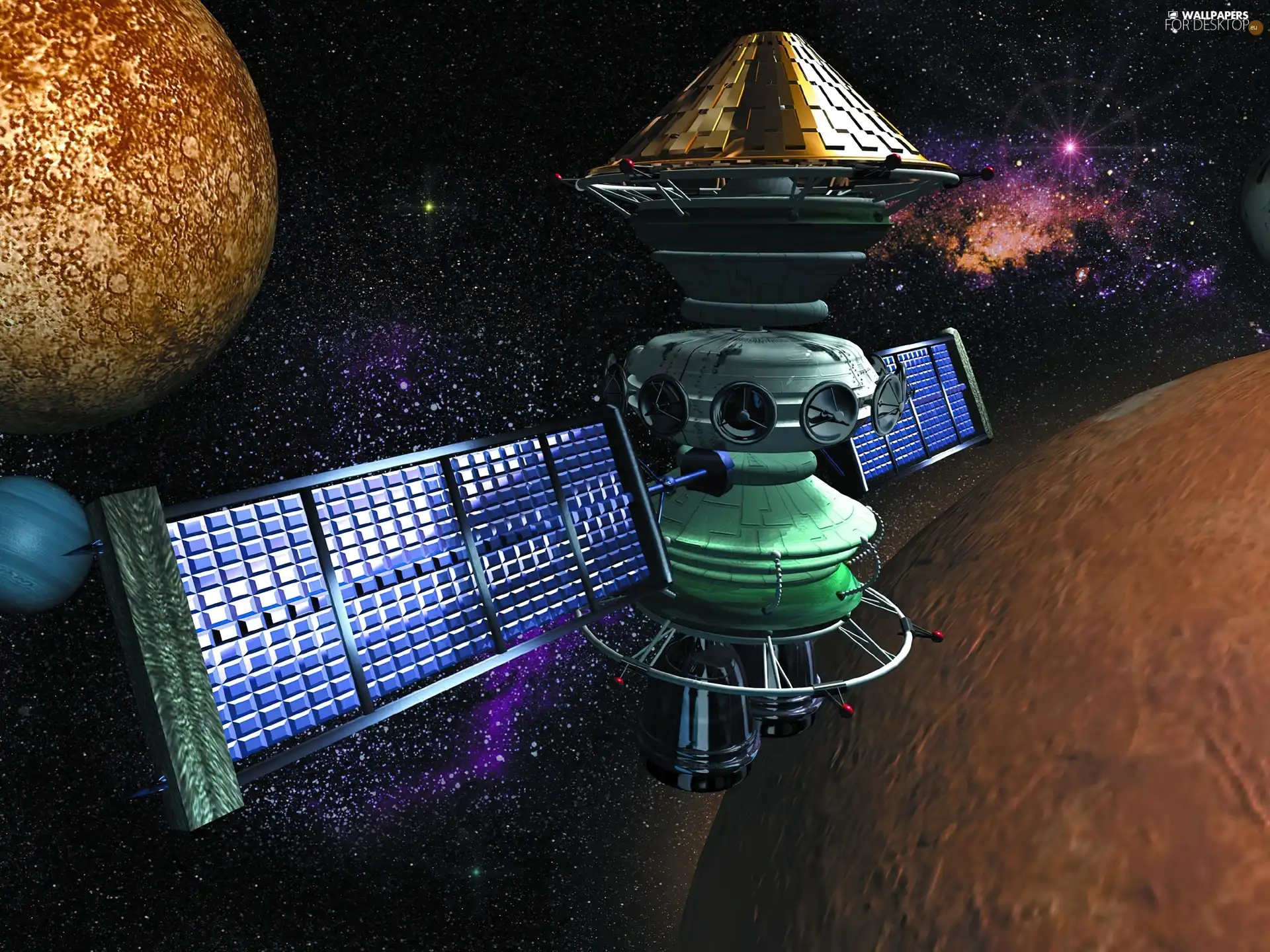 satellite, Planets, star