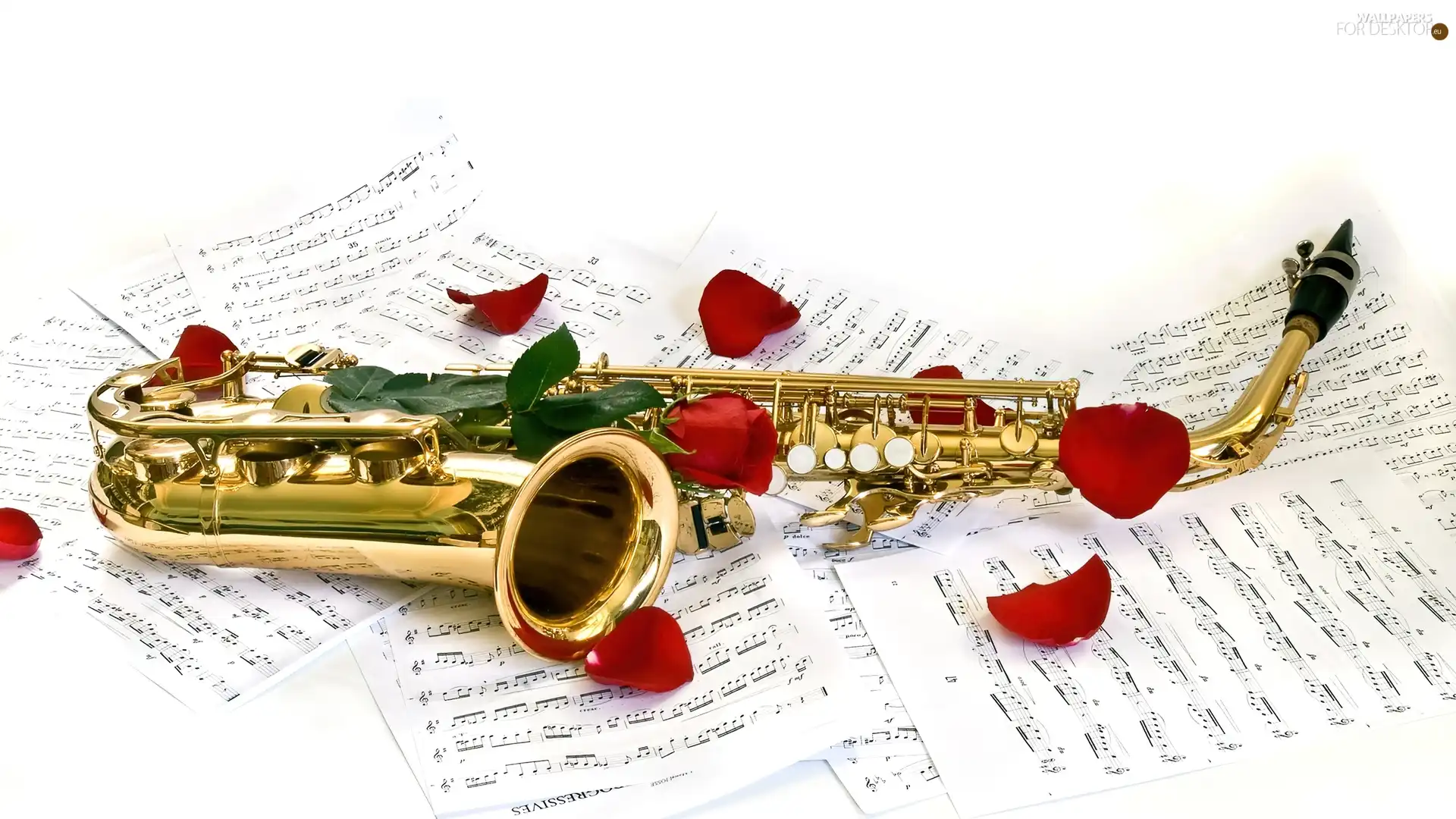 Tunes, rouge, saxophone, flakes