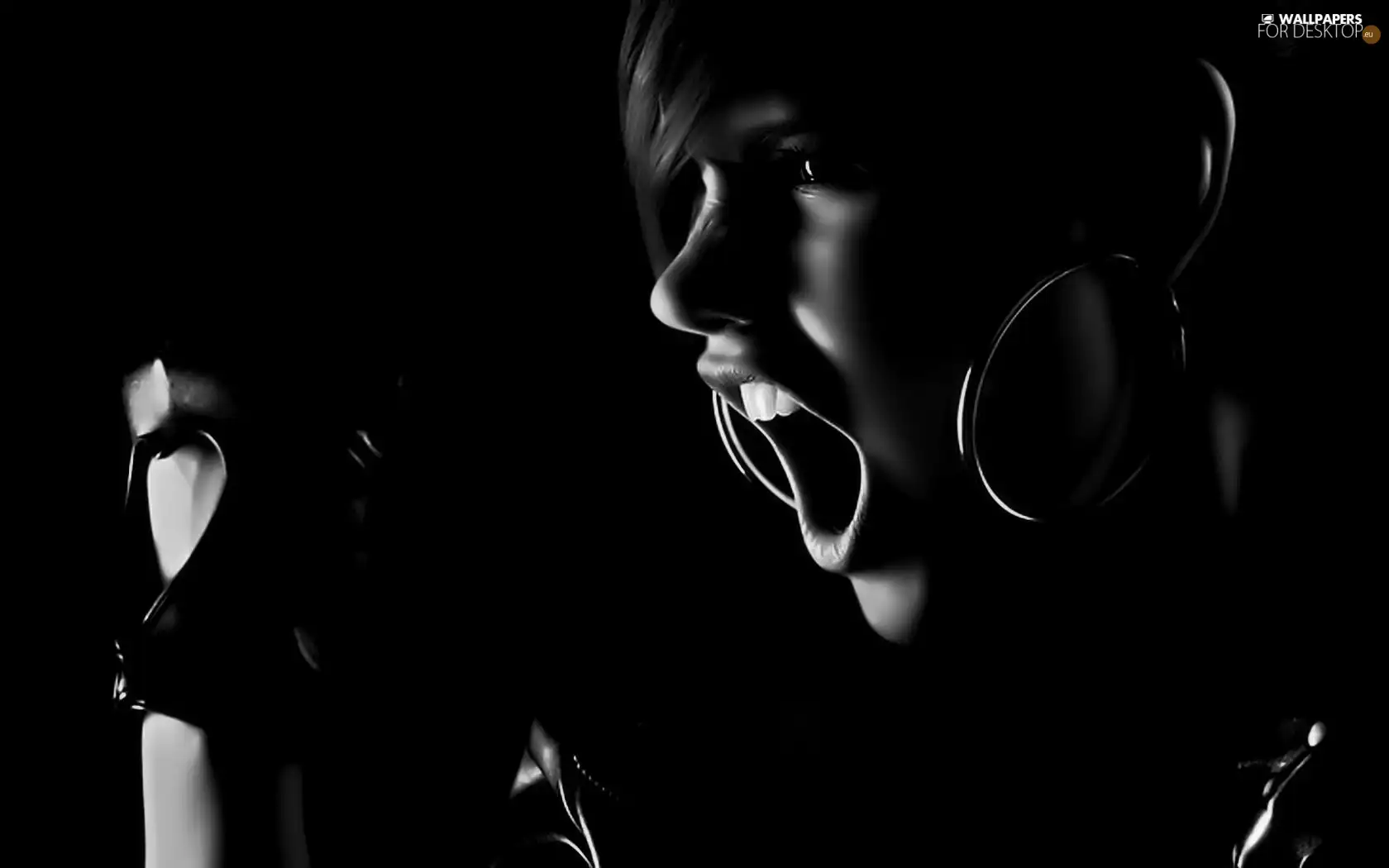 Scream, portrait, Womens