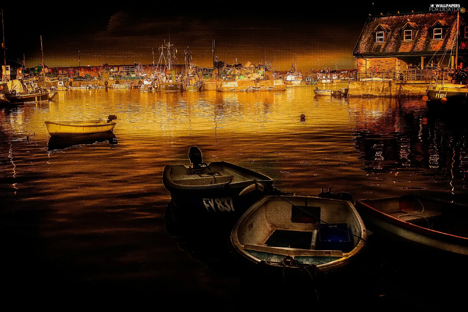 Boats, port, sea, Yachts