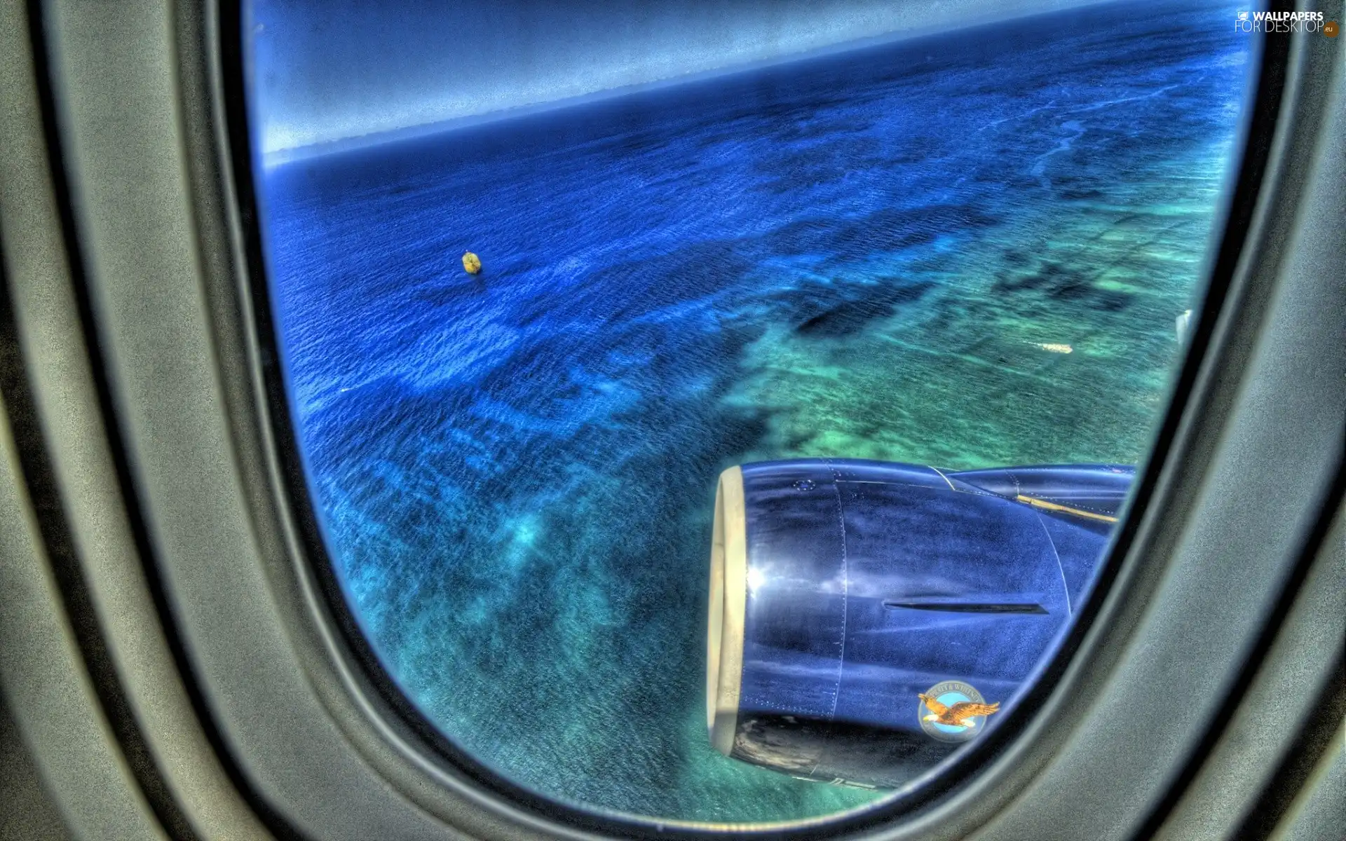 sea, Window, plane
