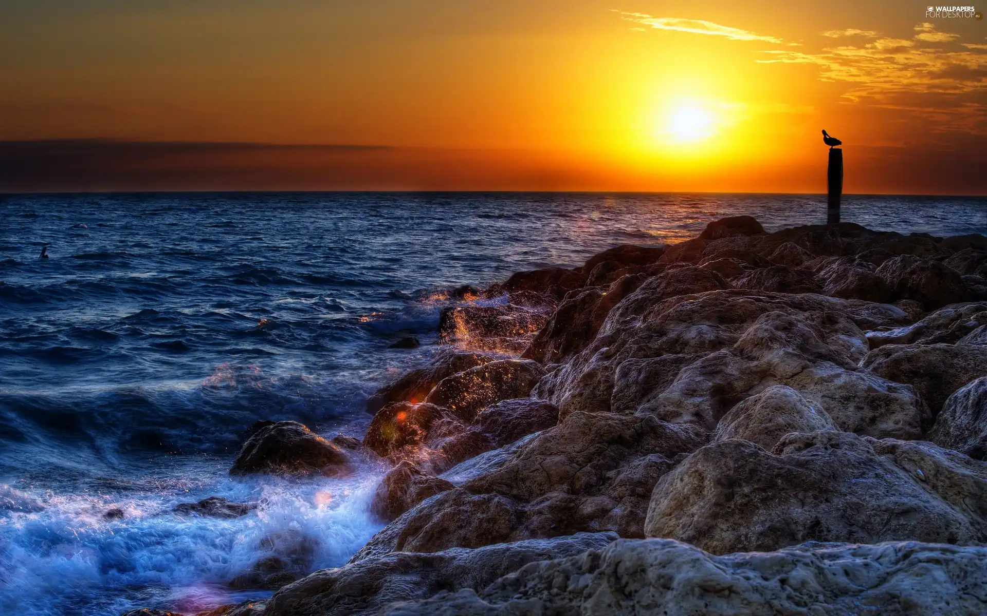 Stones, sea