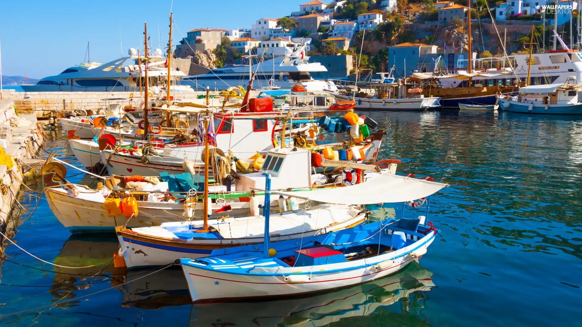 sea, port, Yachts