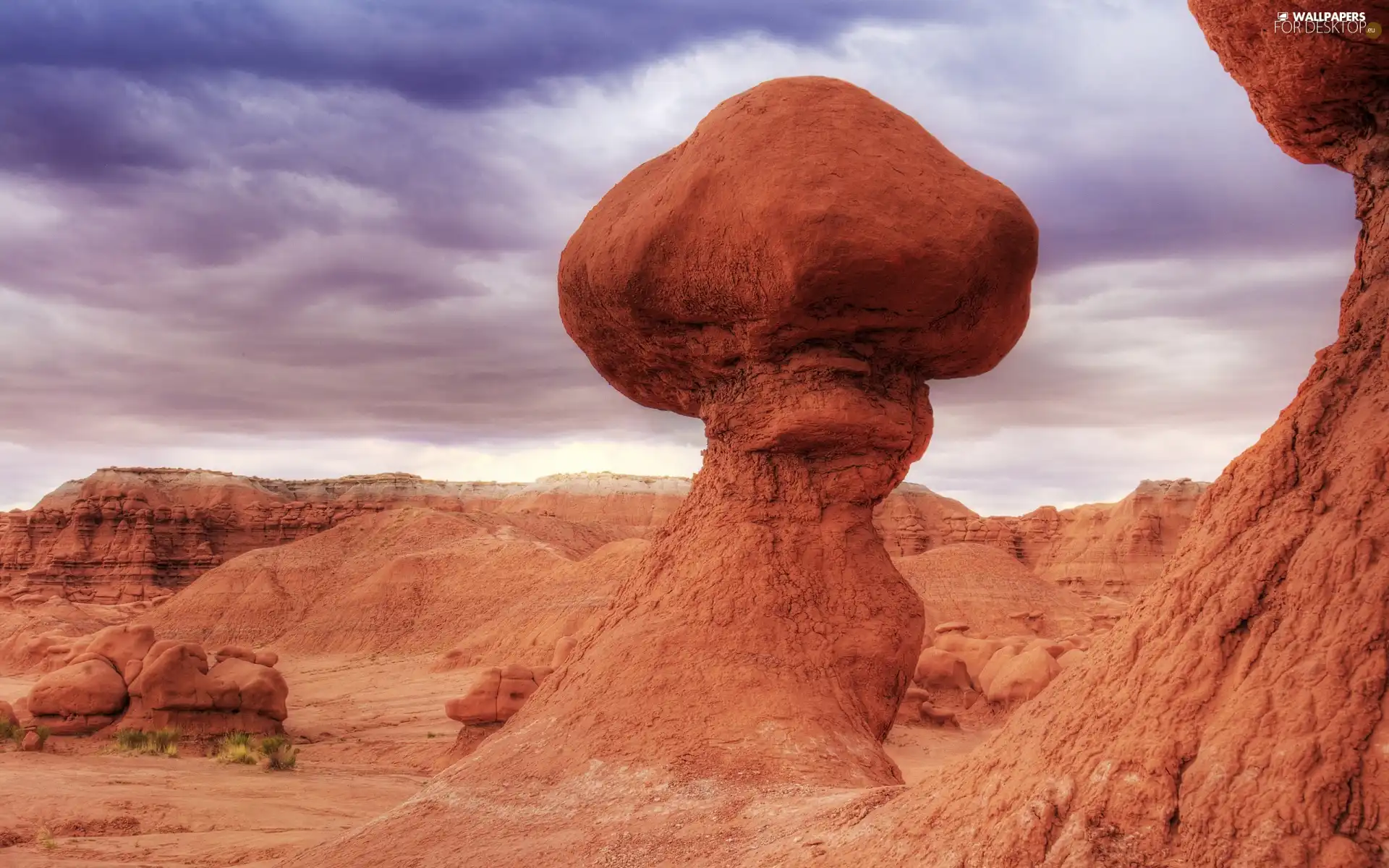 Shape, mushroom, Rocks, ##, canyon