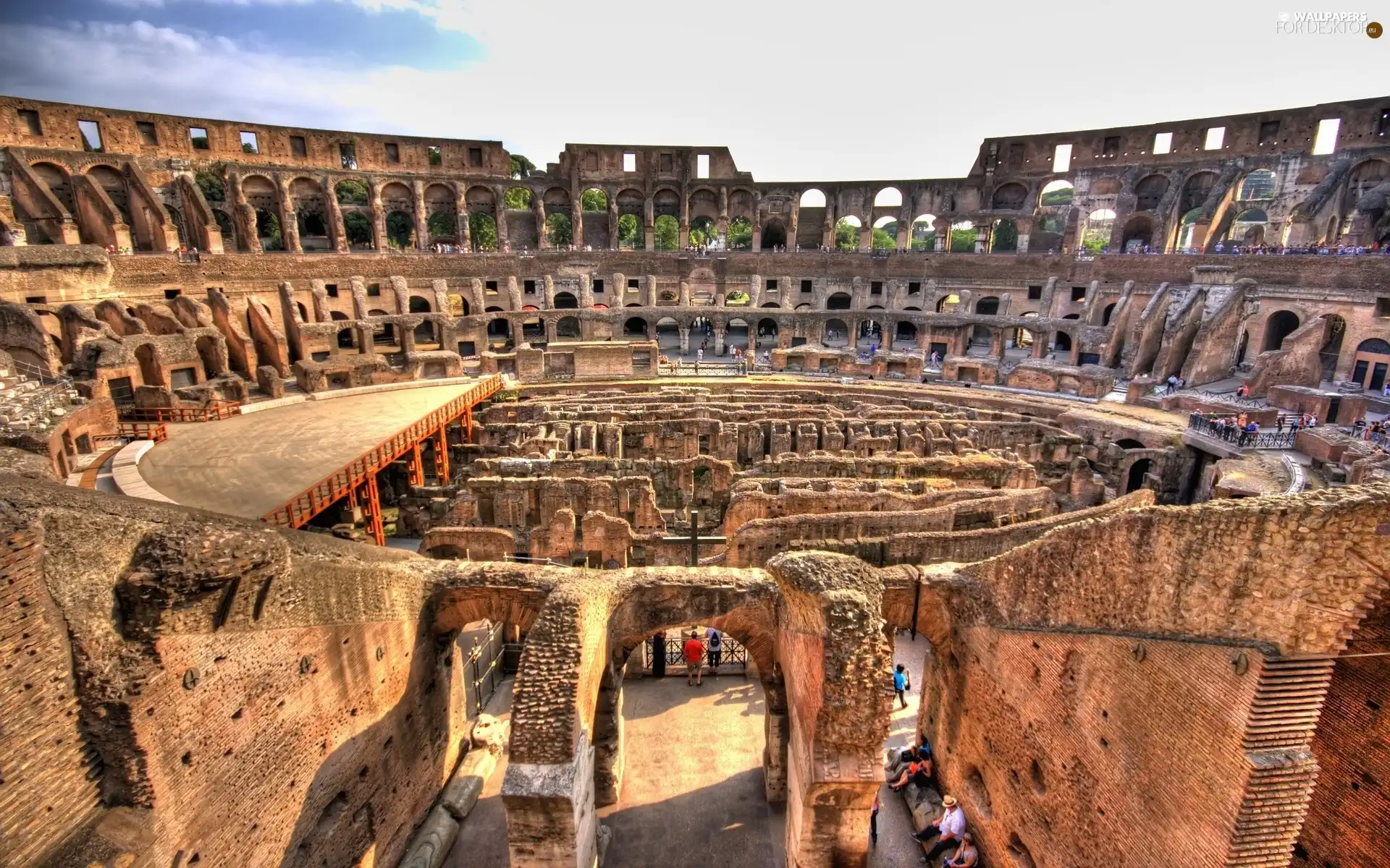 sightseeing, Coloseum, ruins