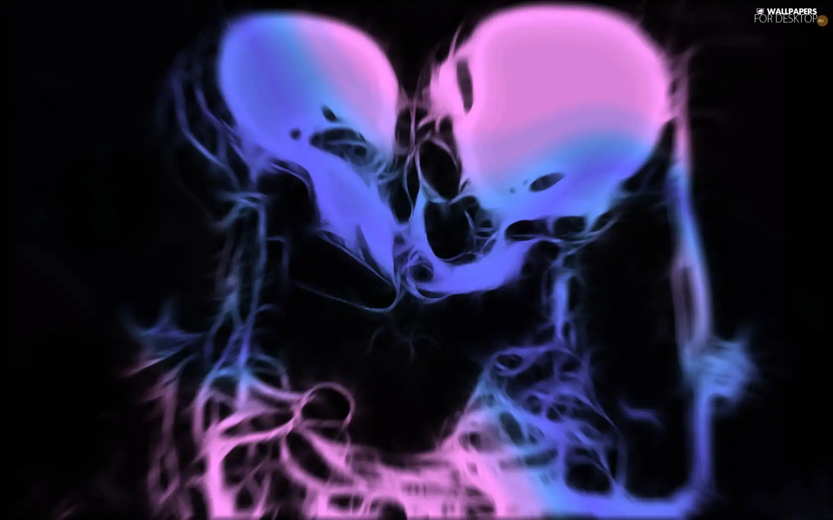 skeletons, kissing, themselves