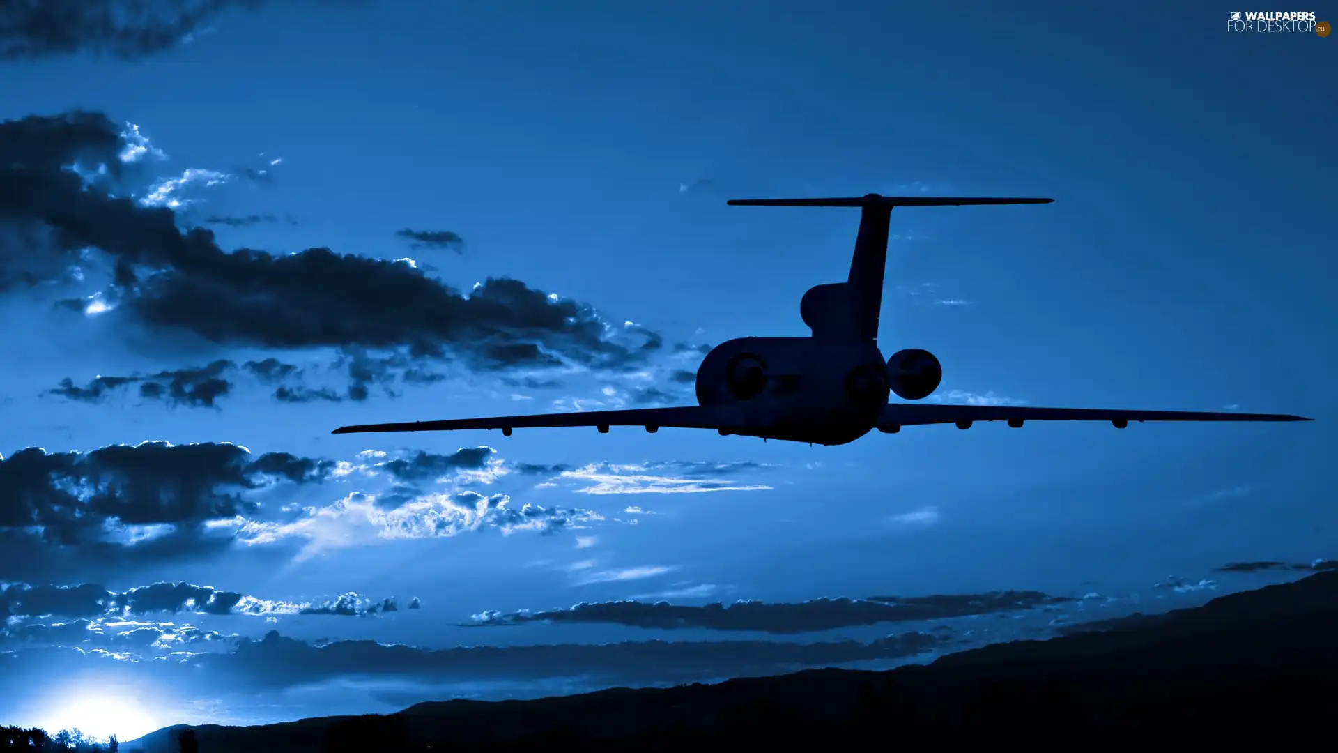 Sky, plane, clouds