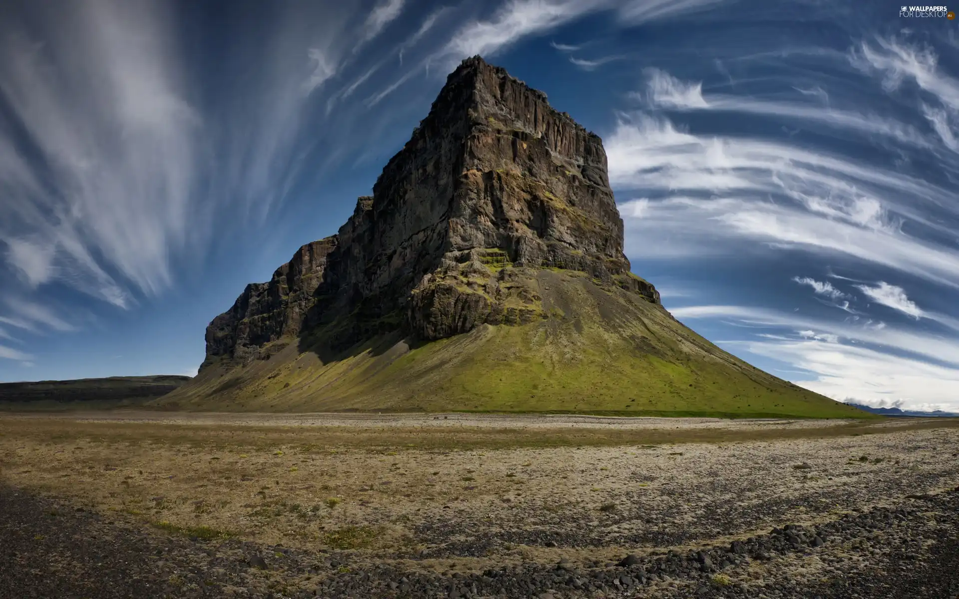 mountains, Sky