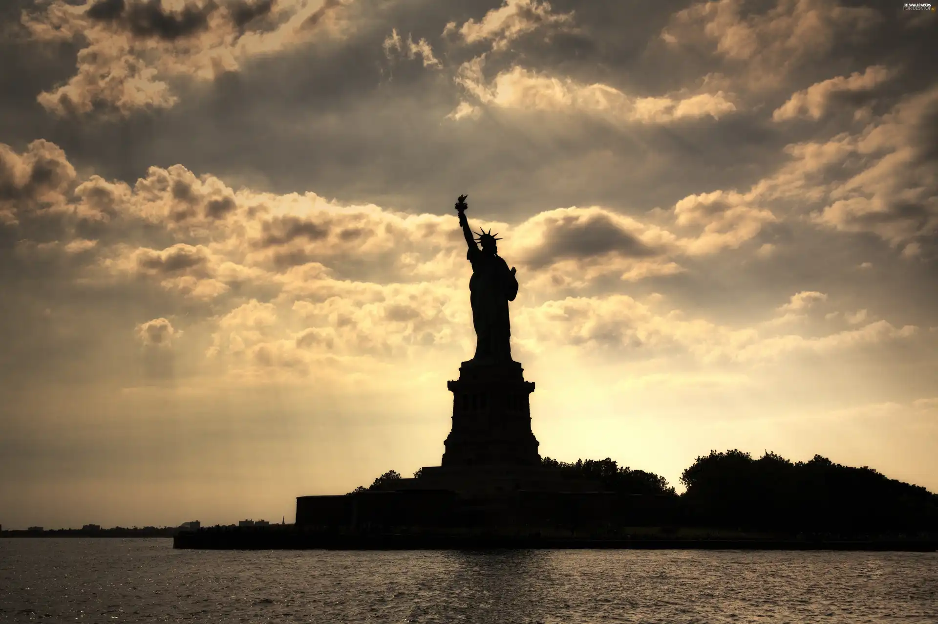 Statue of Liberty, Sky