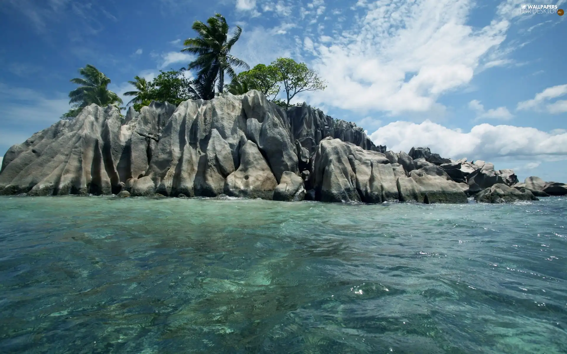 Sky, sea, rocks