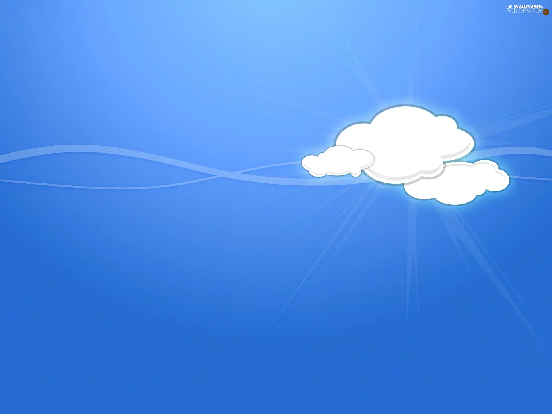 White, Blue, Sky, clouds