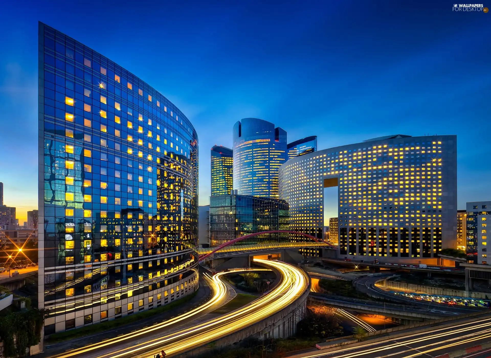 Paris, Hotel hall, skyscrapers