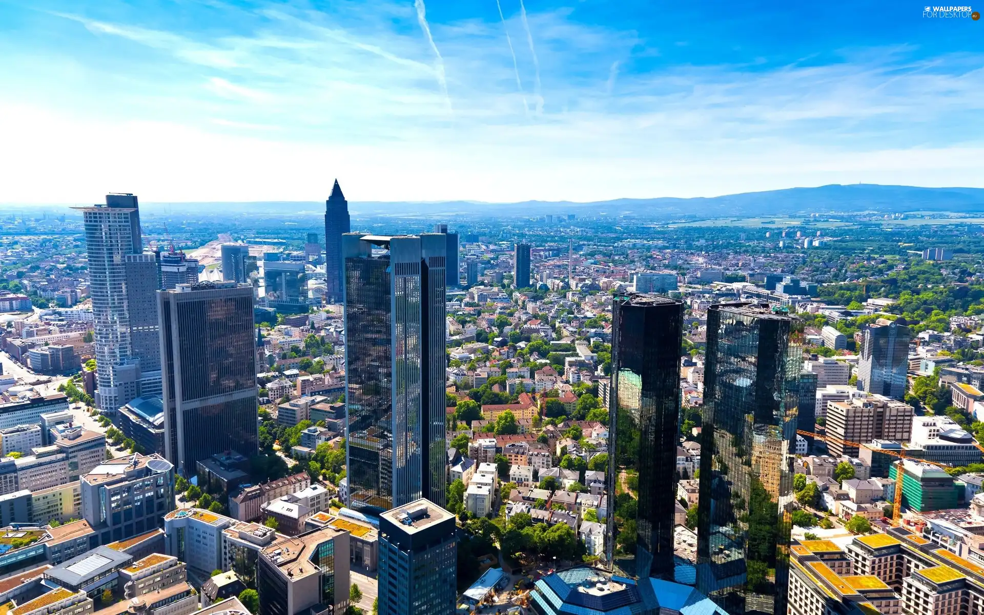 skyscrapers, panorama, town