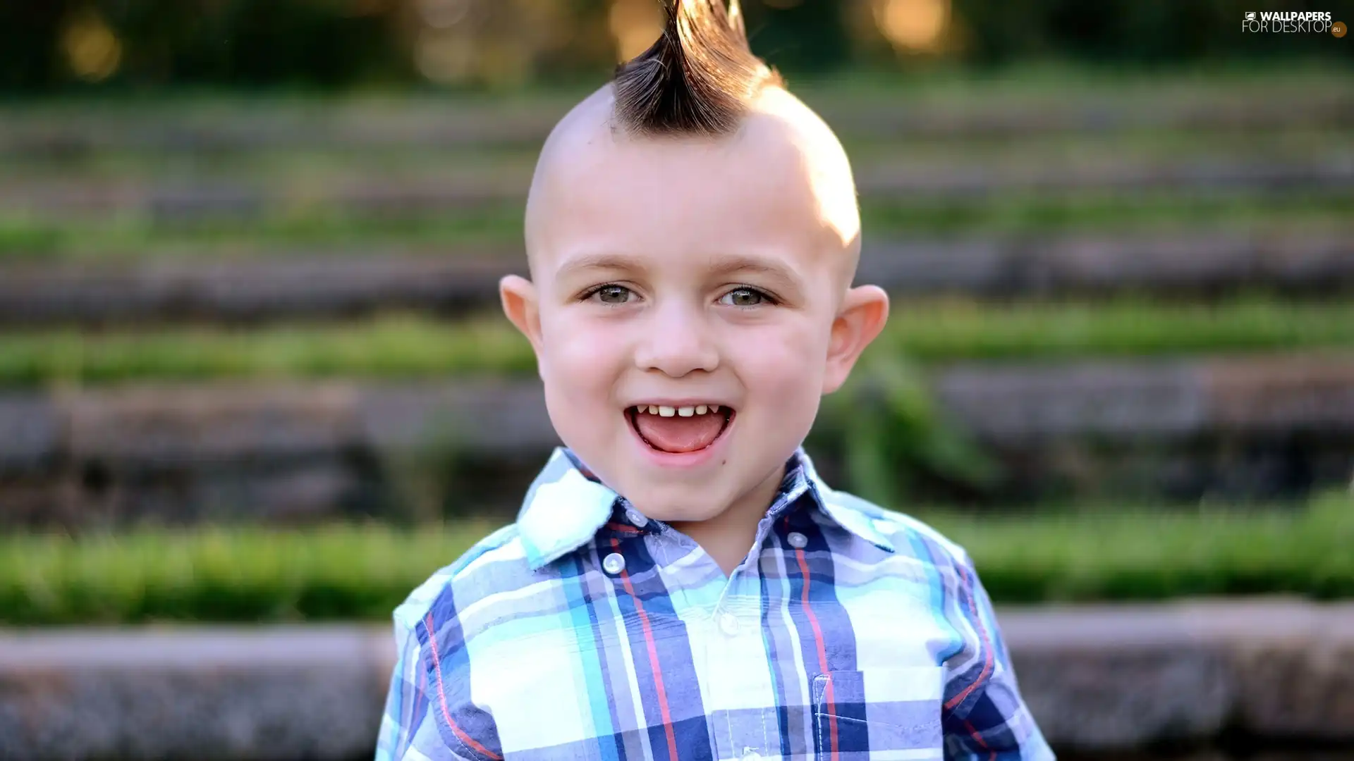 head-dress, boy, Smile