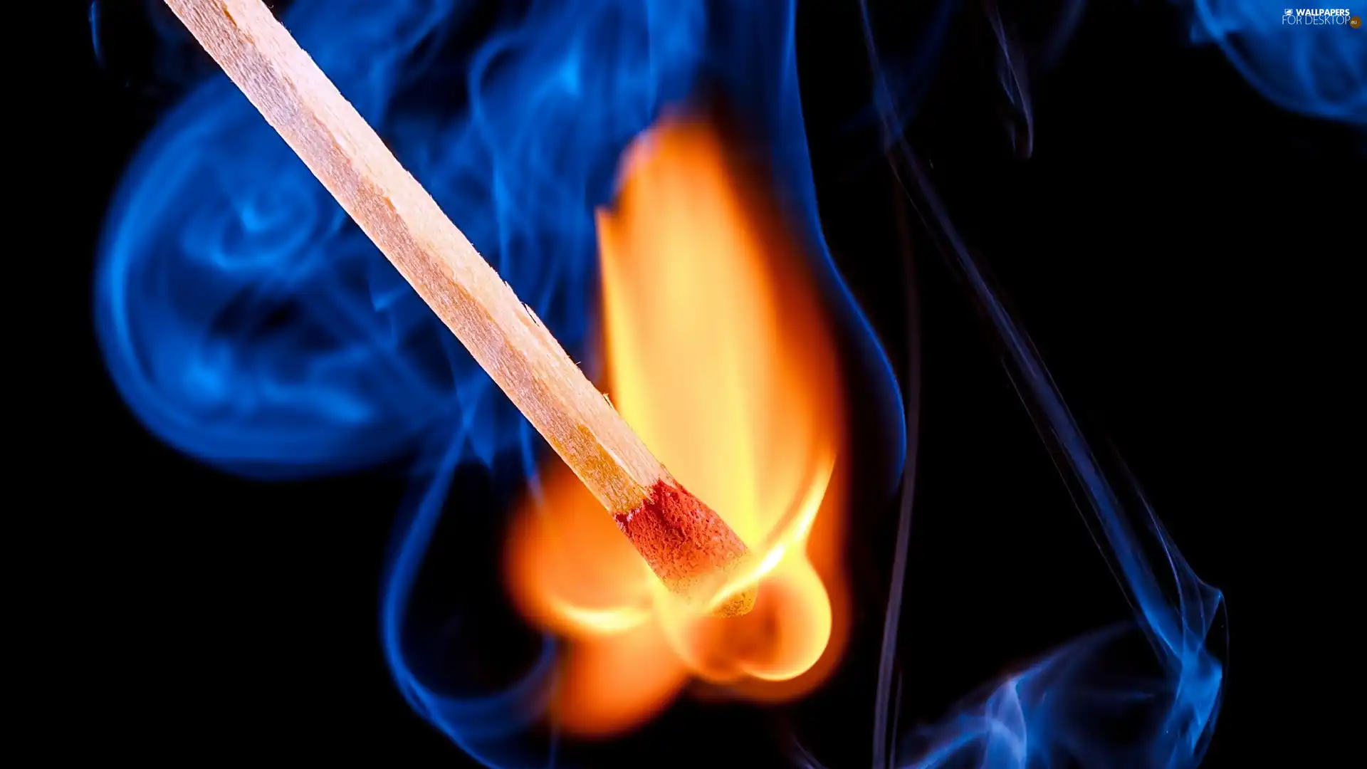 Big Fire, Match, smoke