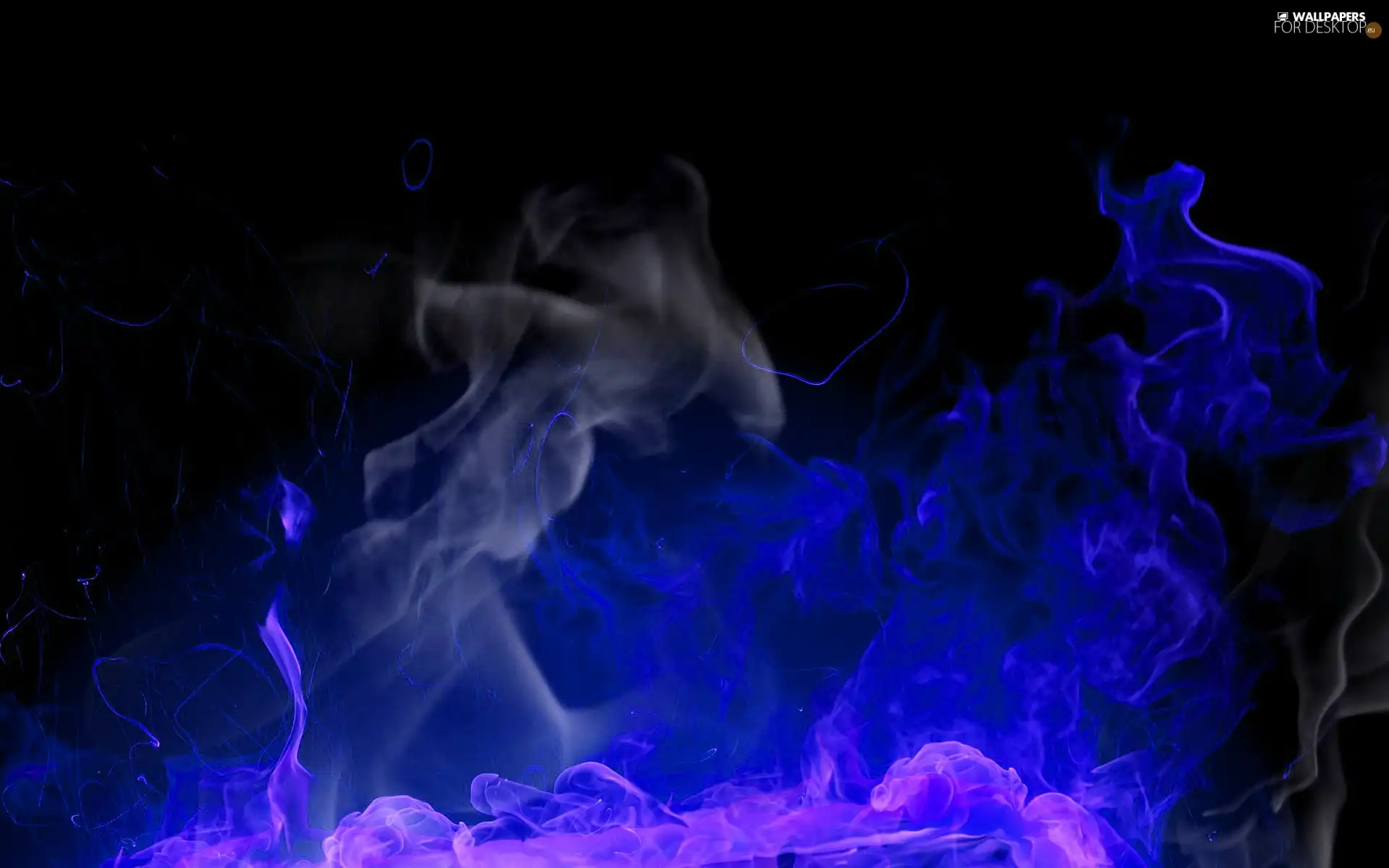 smoke, blue, Pink