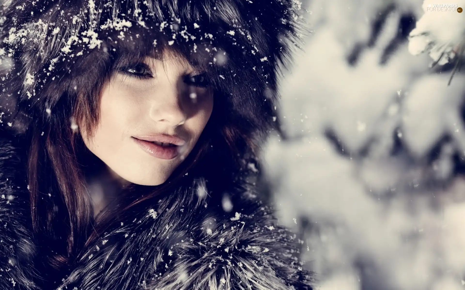 snow, Women, Hat