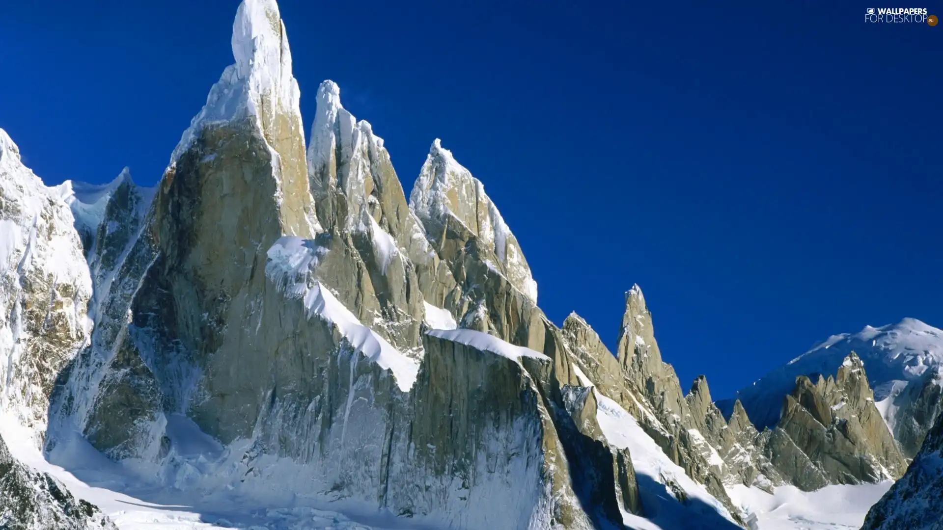 Mountains, snow