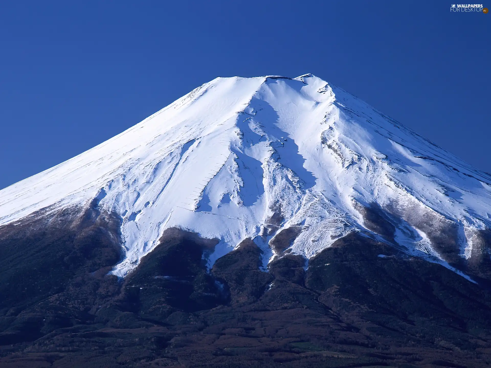 snow, Sky, mountains