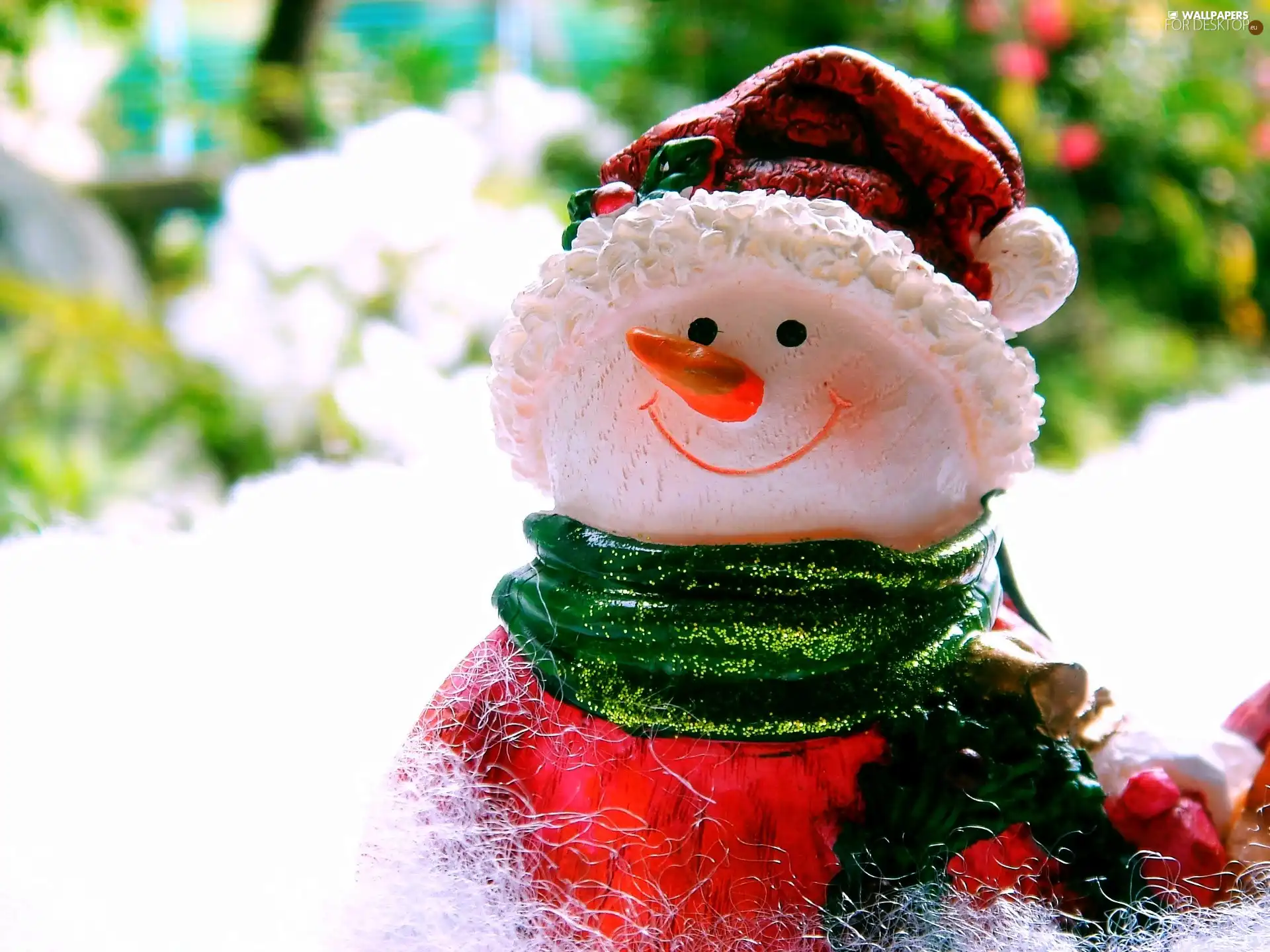 Snowman, porcelain, festive