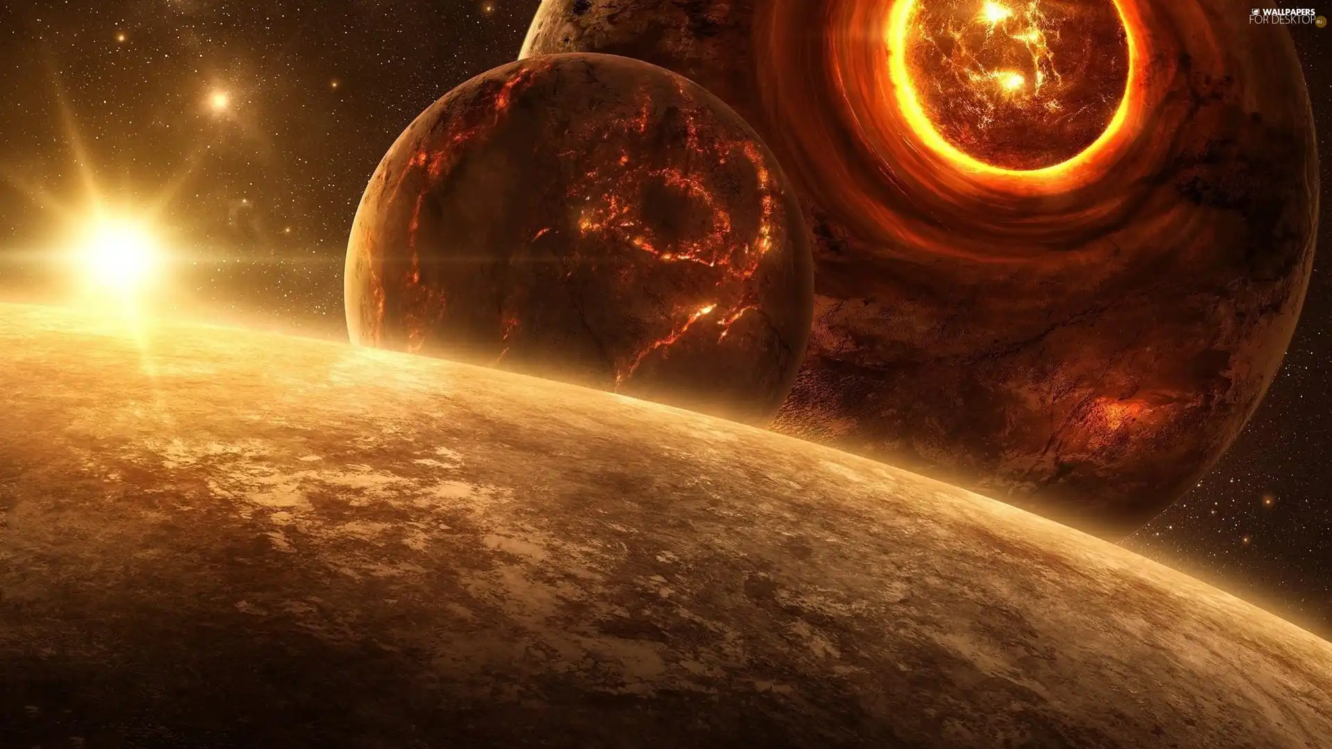 Planets, star