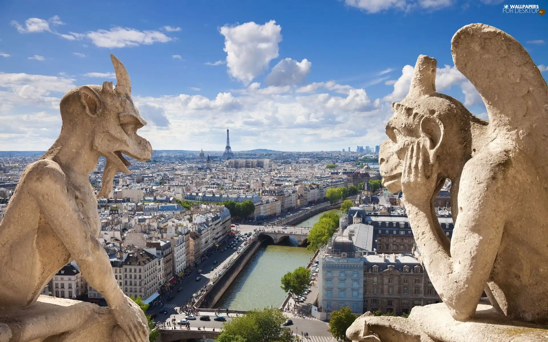 statues, France, Paris