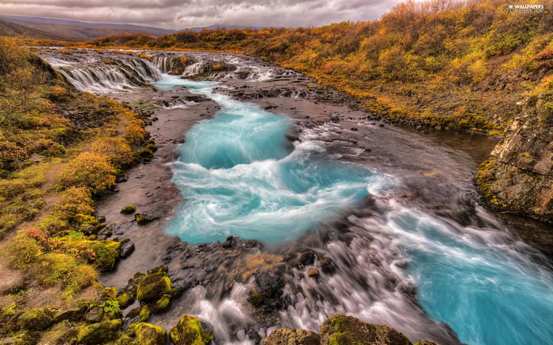 Stones, scrub, tear, River, waterfalls