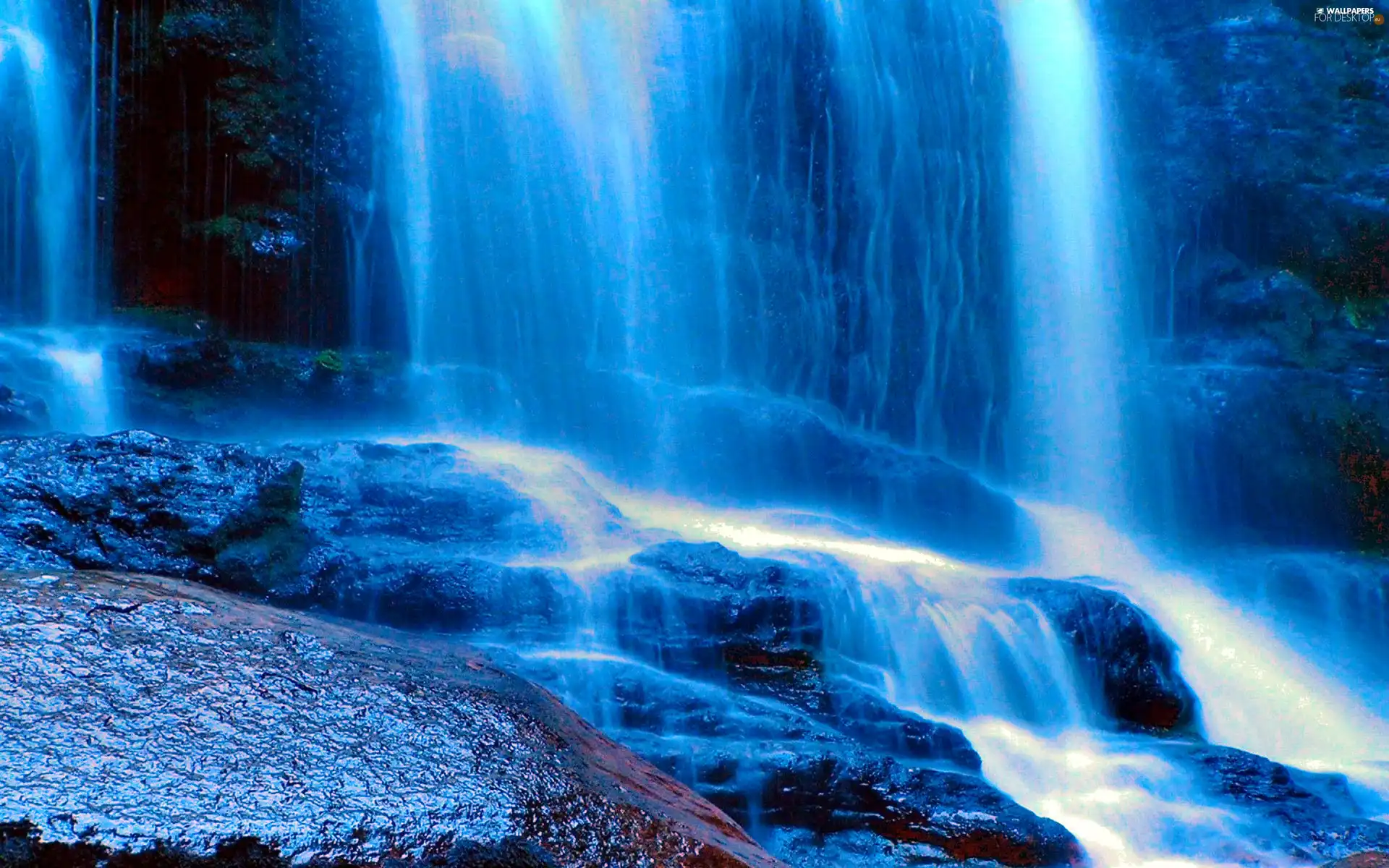 waterfall, Stones
