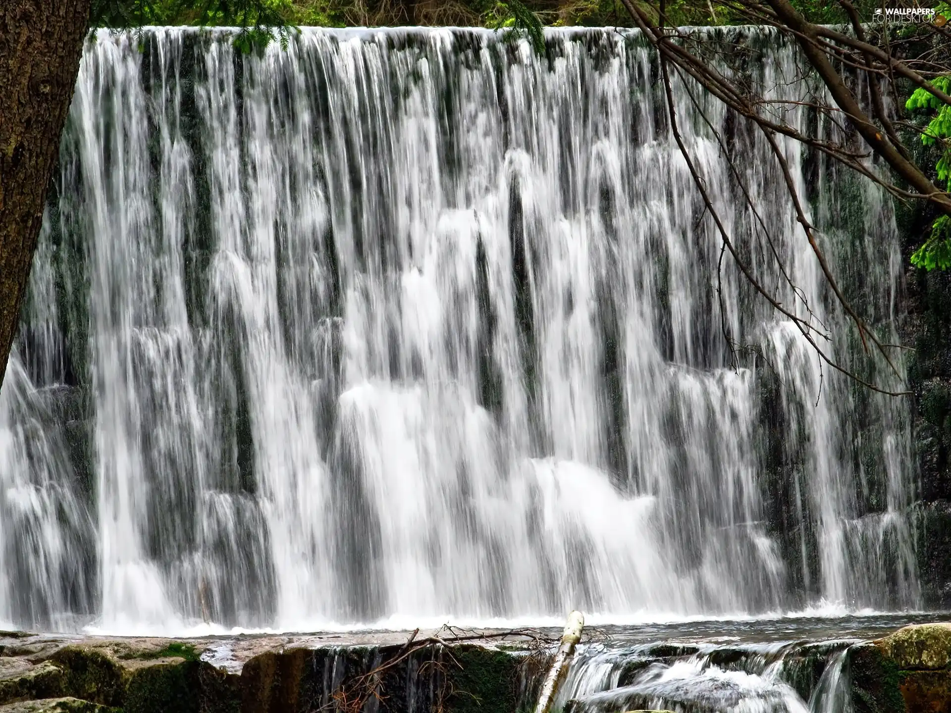 Stones, Karpacz, waterfall