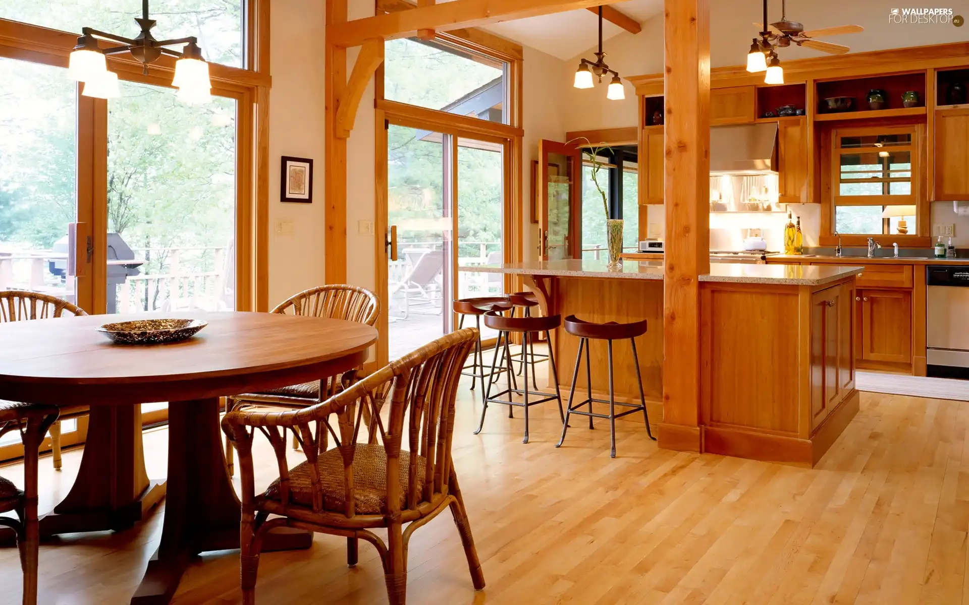 Stool, Windows, decor, table, wooden