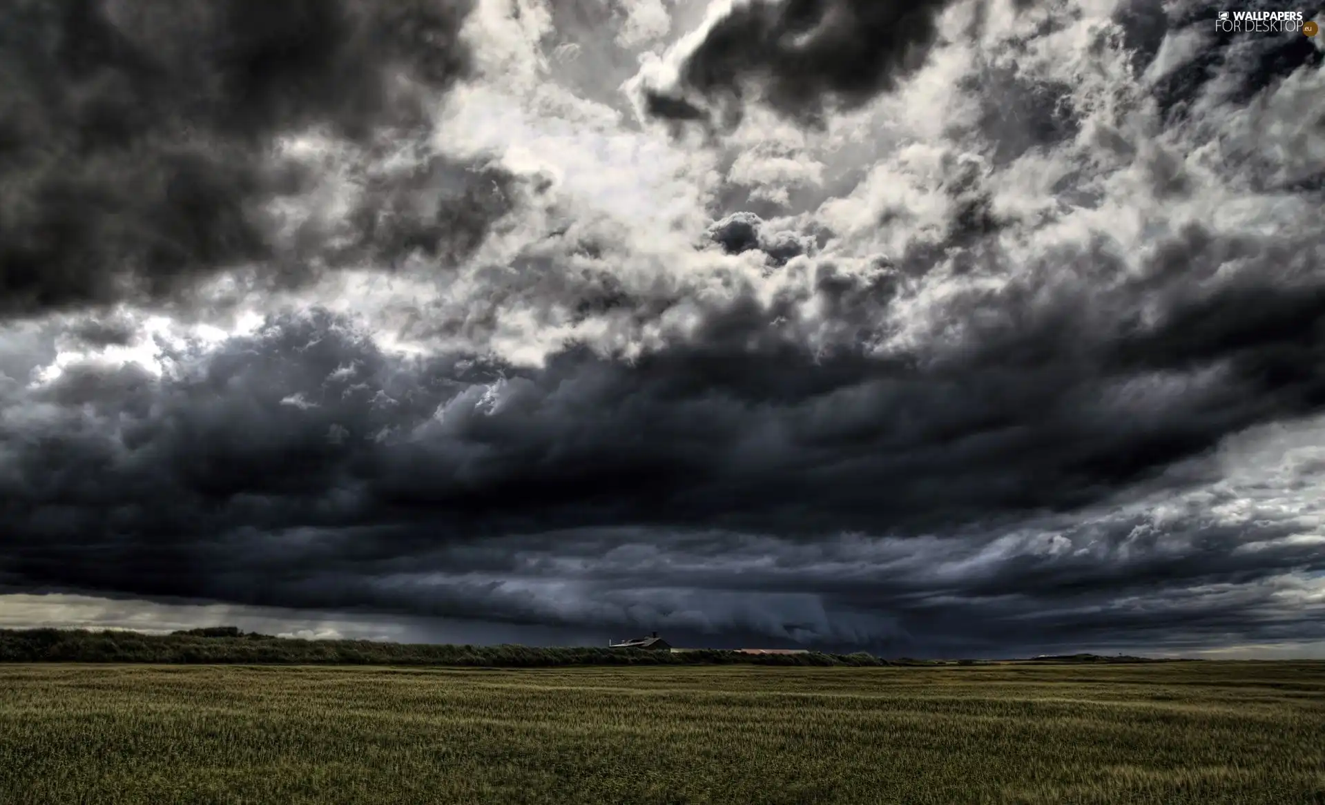 dark, Sky, Storm, clouds