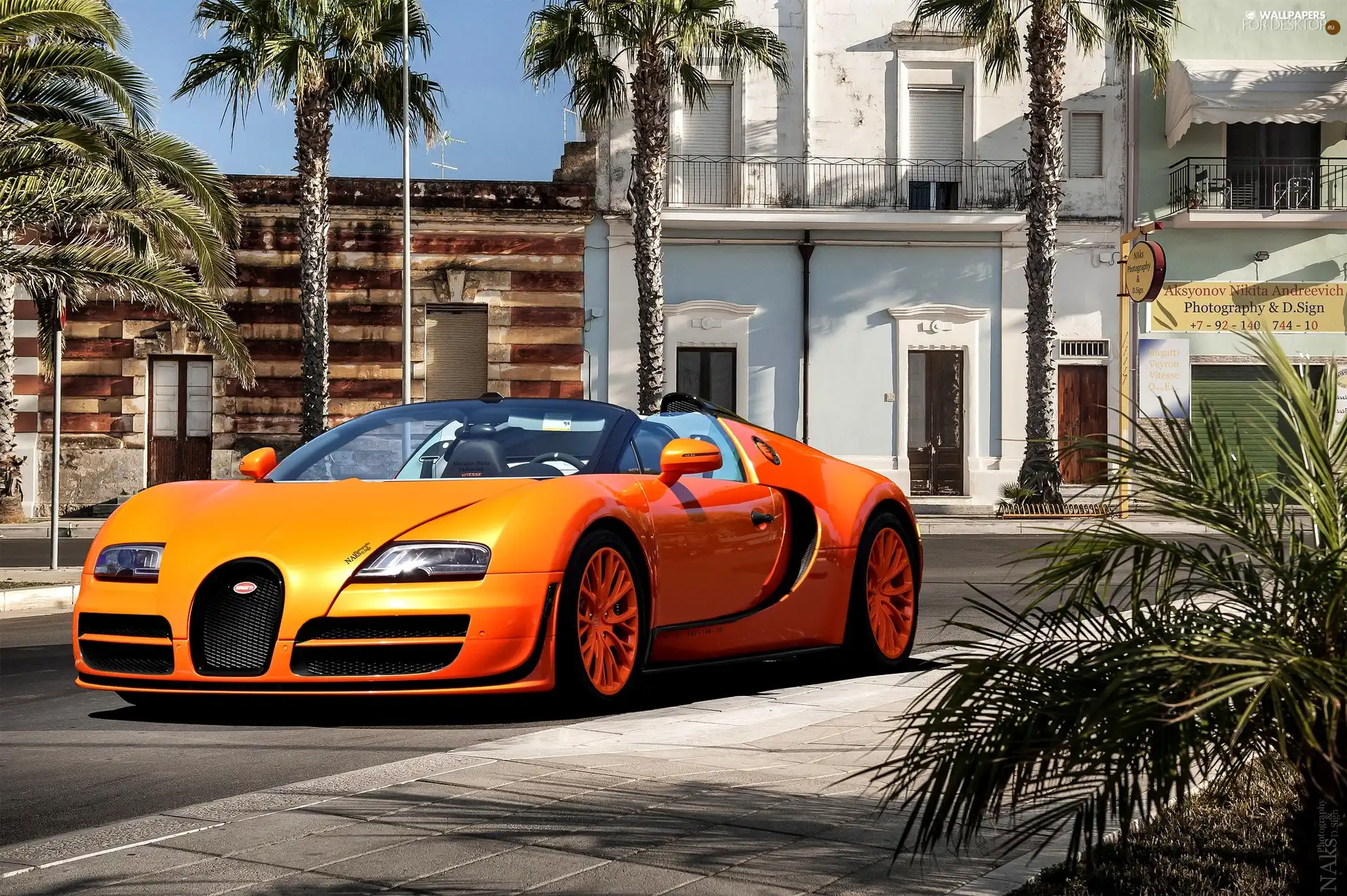 Palms, Bugatti Veyron Vitesse, Street